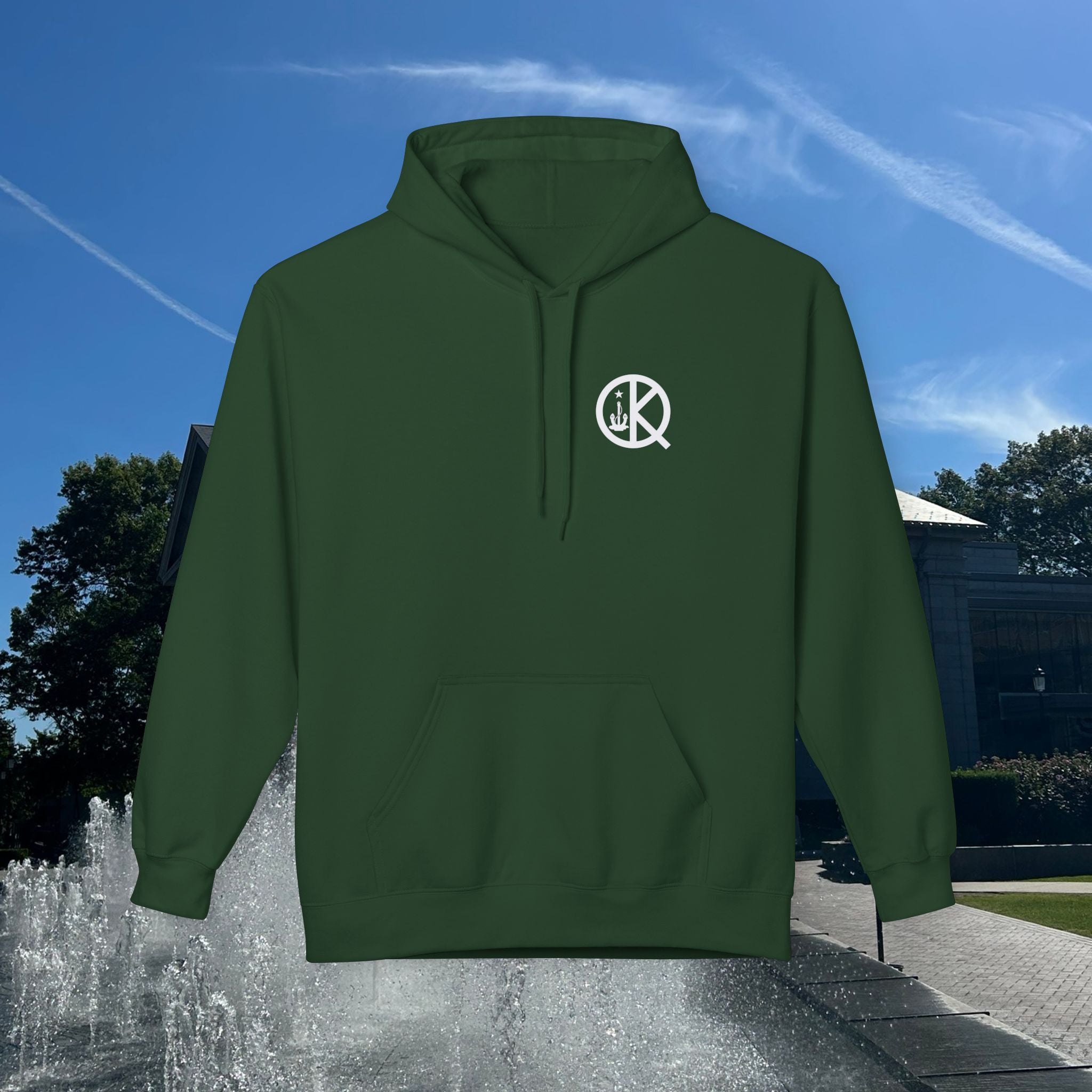 Sailor's Pond Hockey Softstyle Hoodie White Text