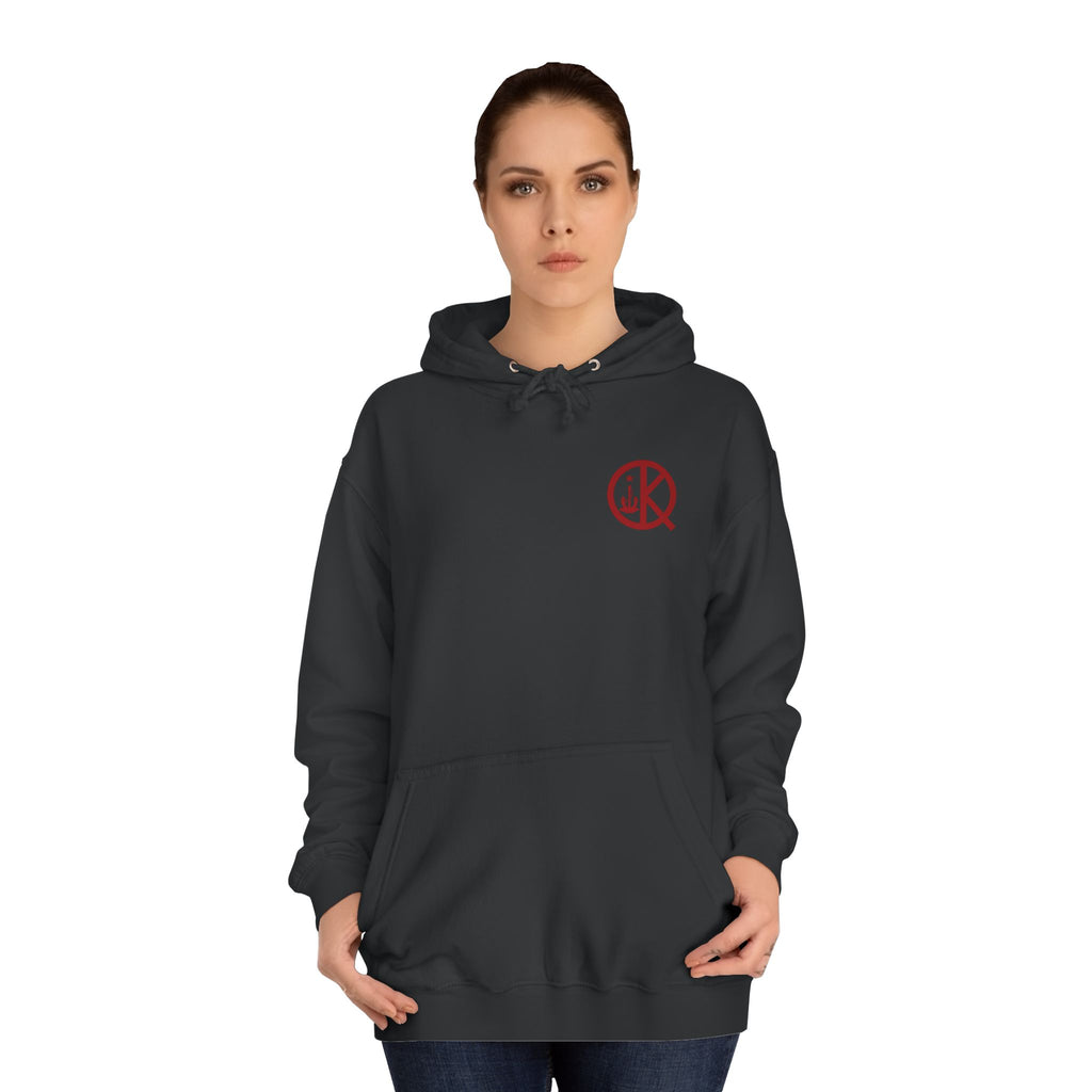 North Quincy- Red and Black Hoodie