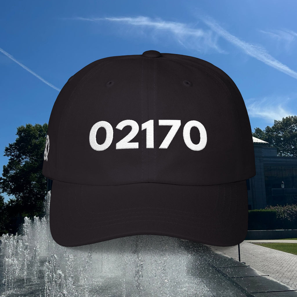 02170 Classic Dad Cap — White Logo Baseball Hat