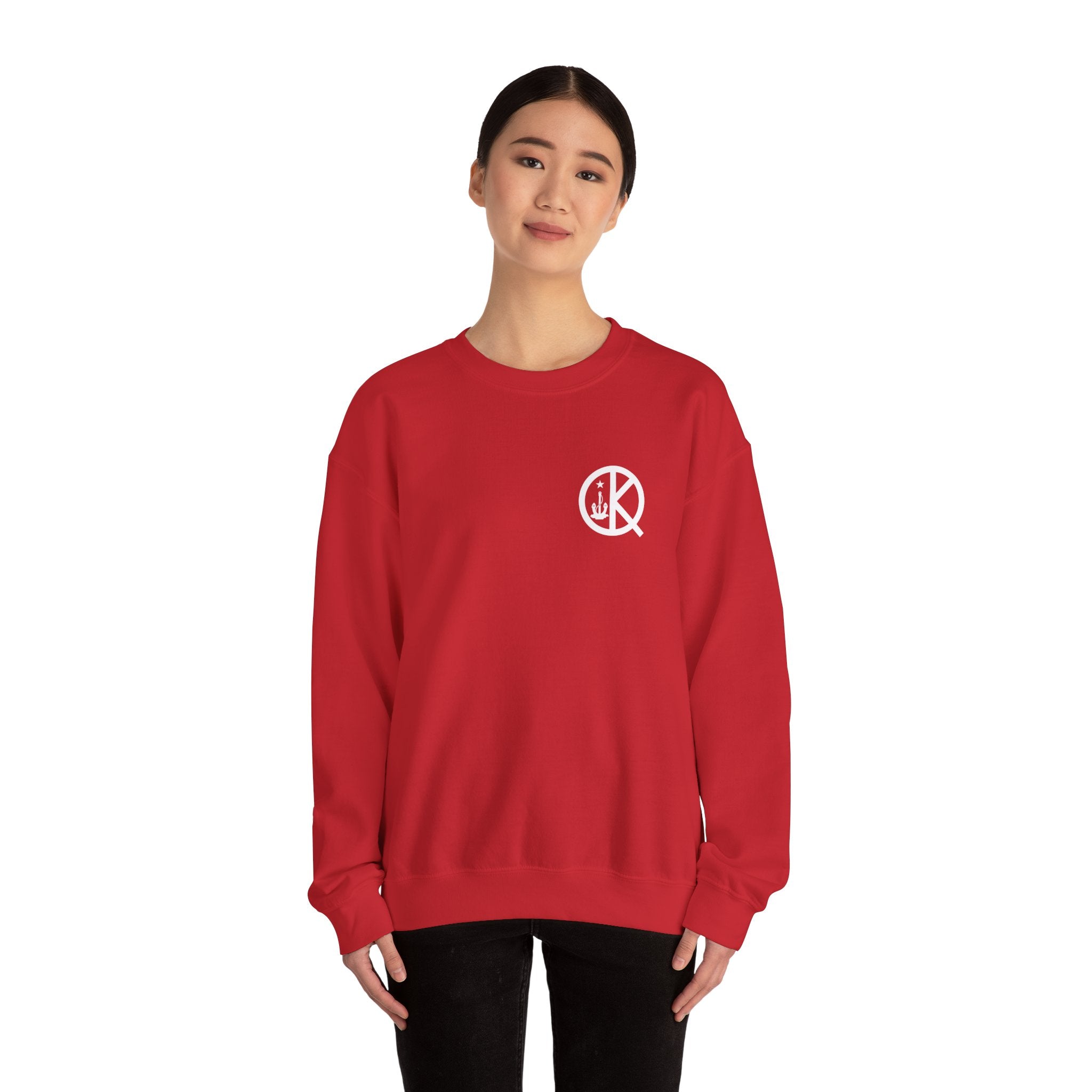 Quincy Kid Crewneck Sweatshirt With White Emblem