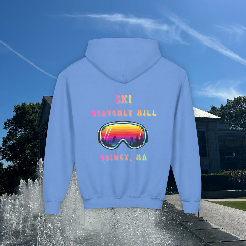 Ski Heavenly Hill Youth Softstyle Hoodie- QK Logo