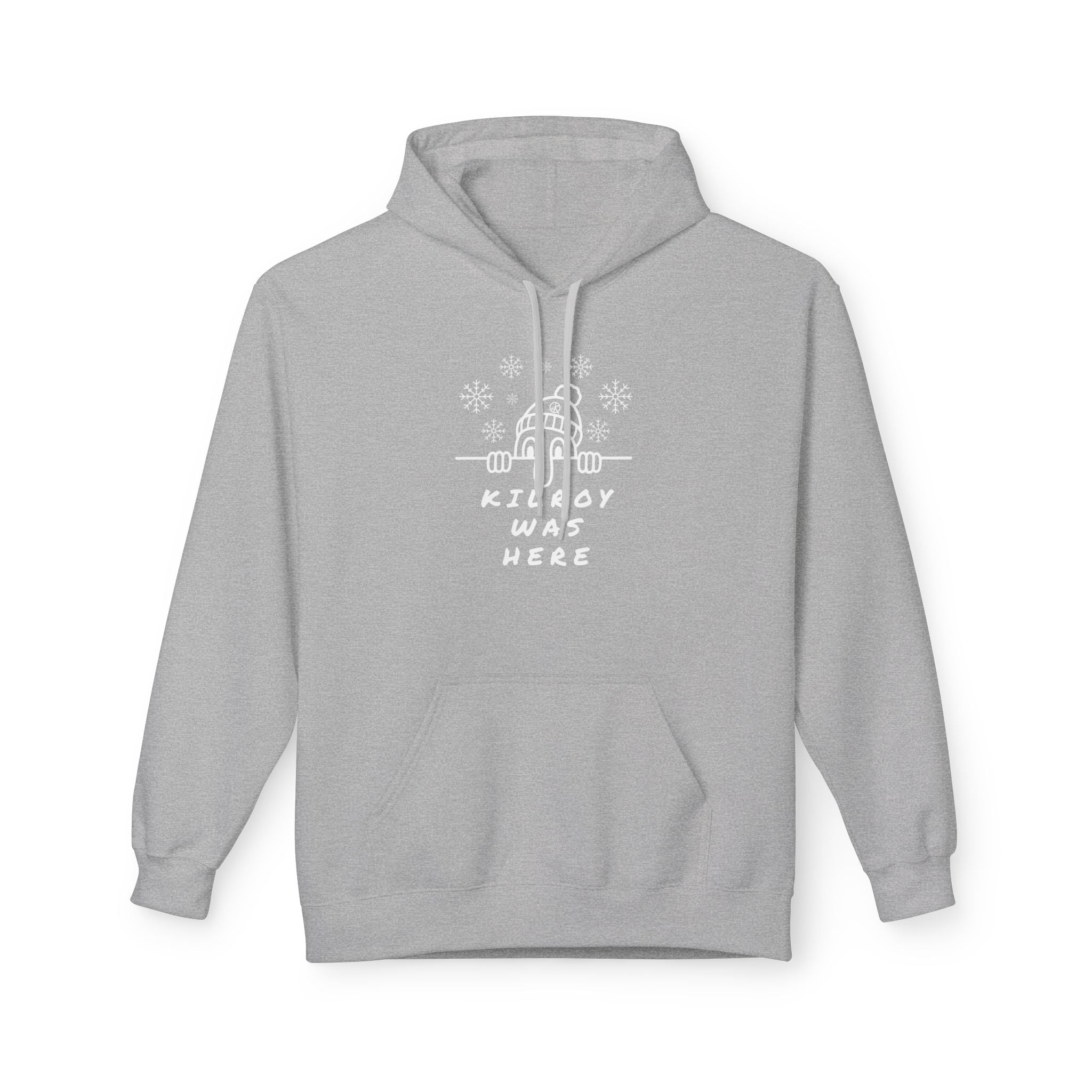 Kilroy Was Here Winter White Front Softstyle Hoodie