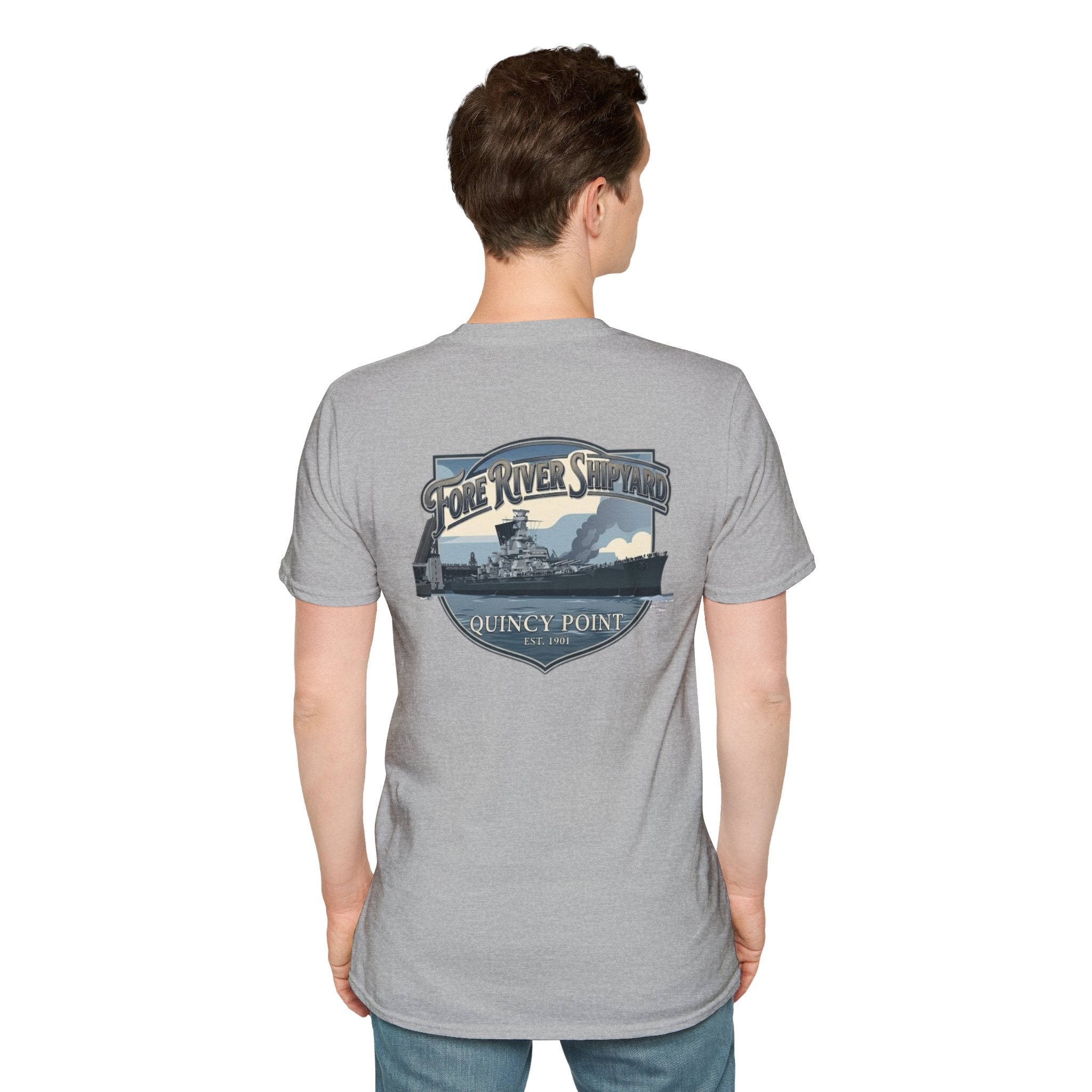 USS Massachusetts Fore River Shipyard T-Shirt
