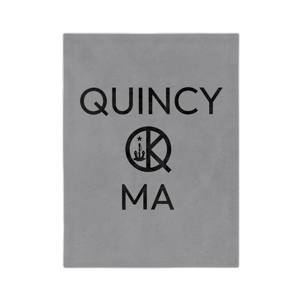 Quincy, MA Winter Throw Blanket — Stay Warm Velveteen Microfiber