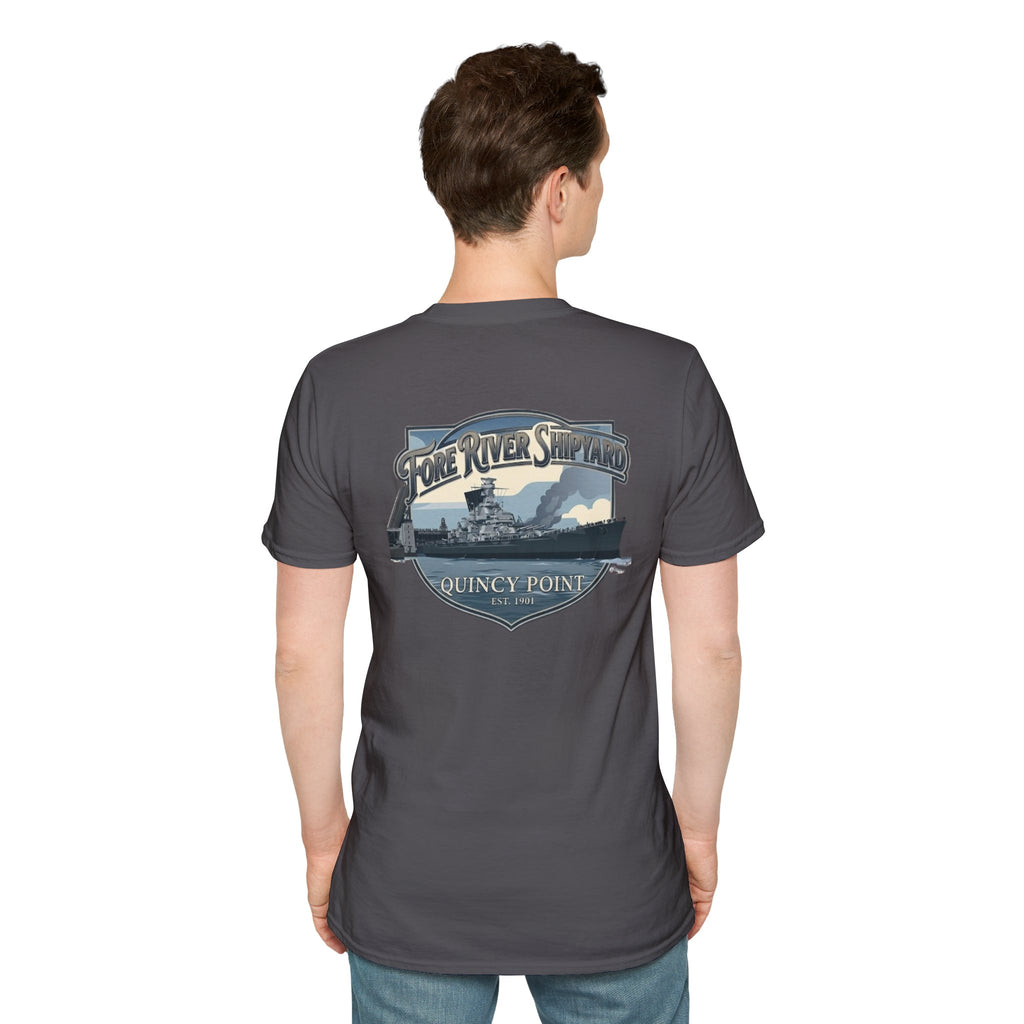 USS Massachusetts Fore River Shipyard T-Shirt