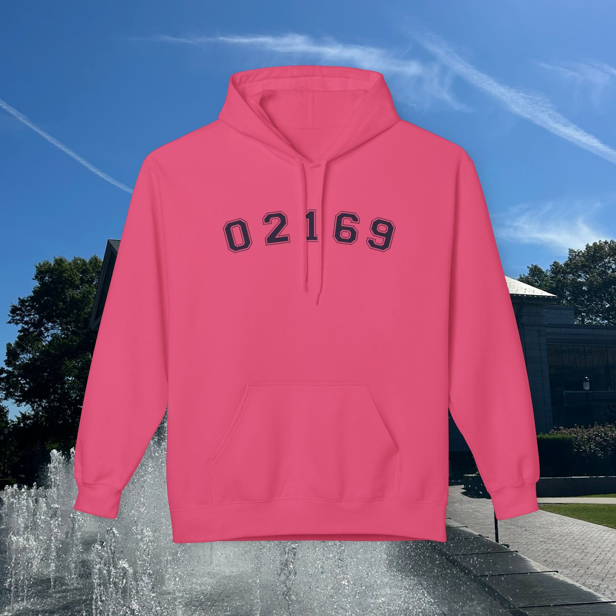02169- Quincy Zip Code Sweatshirt Navy Text