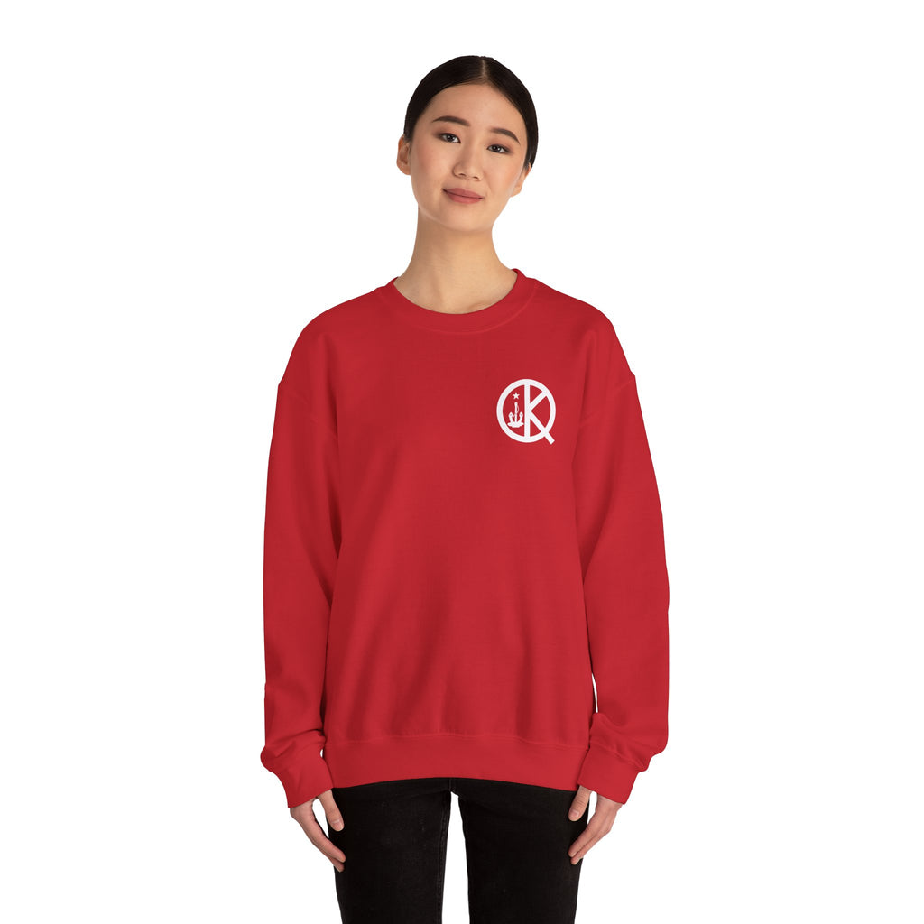 Quincy Kid Crewneck Sweatshirt With White Emblem
