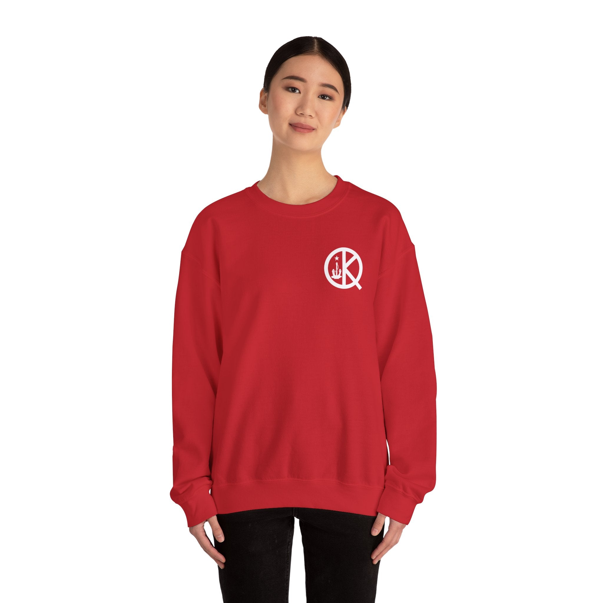 Quincy Kid Crewneck Sweatshirt With White Emblem
