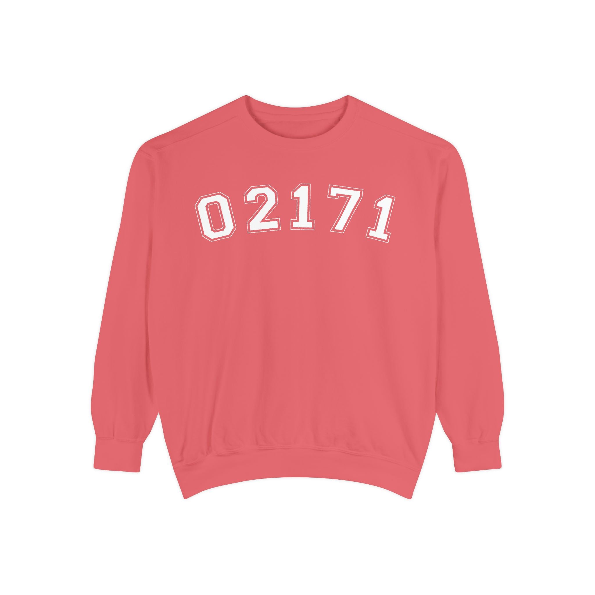 02171- Quincy Zip Code Sweatshirt White Text