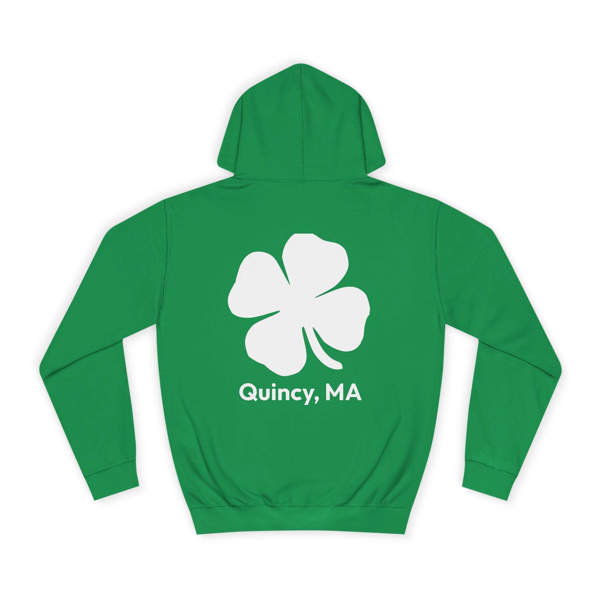 Quincy, MA Shamrock Hoodie