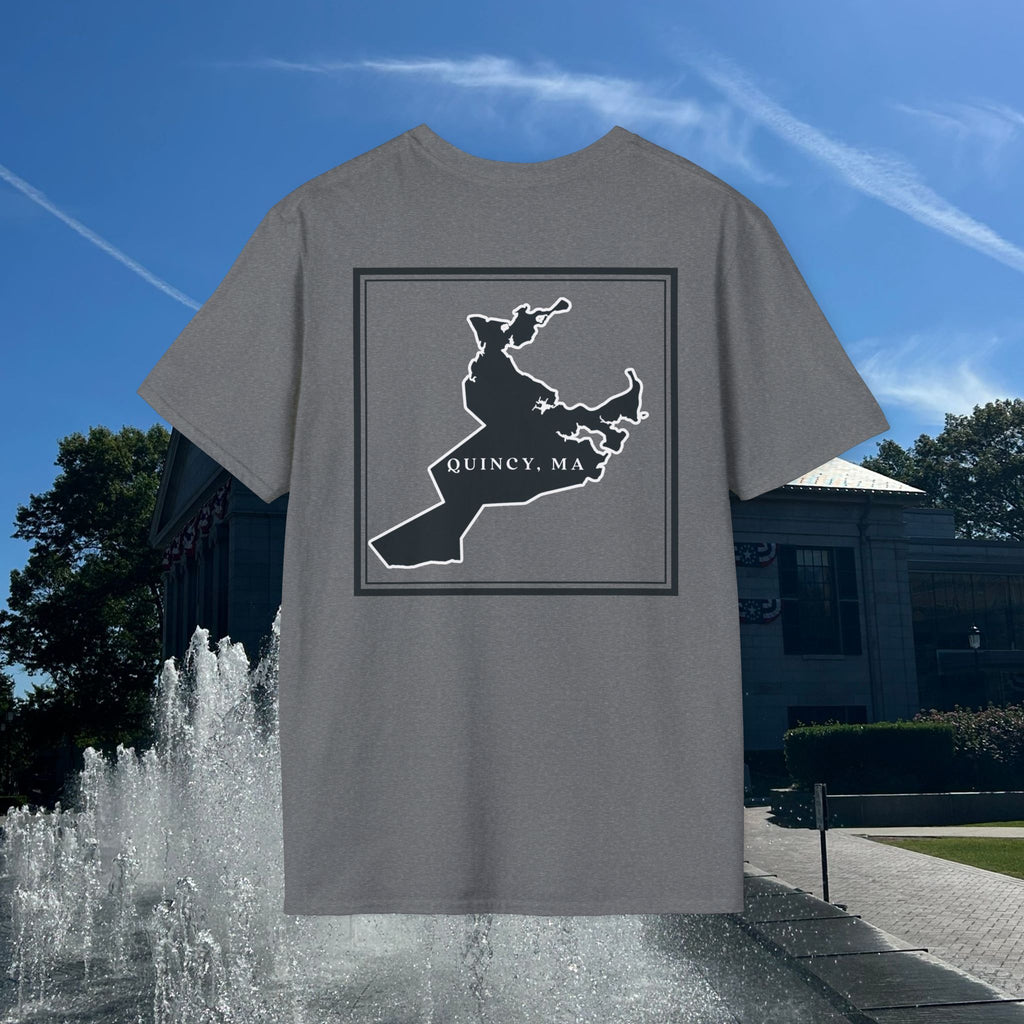 Quincy Outline Map T-Shirt