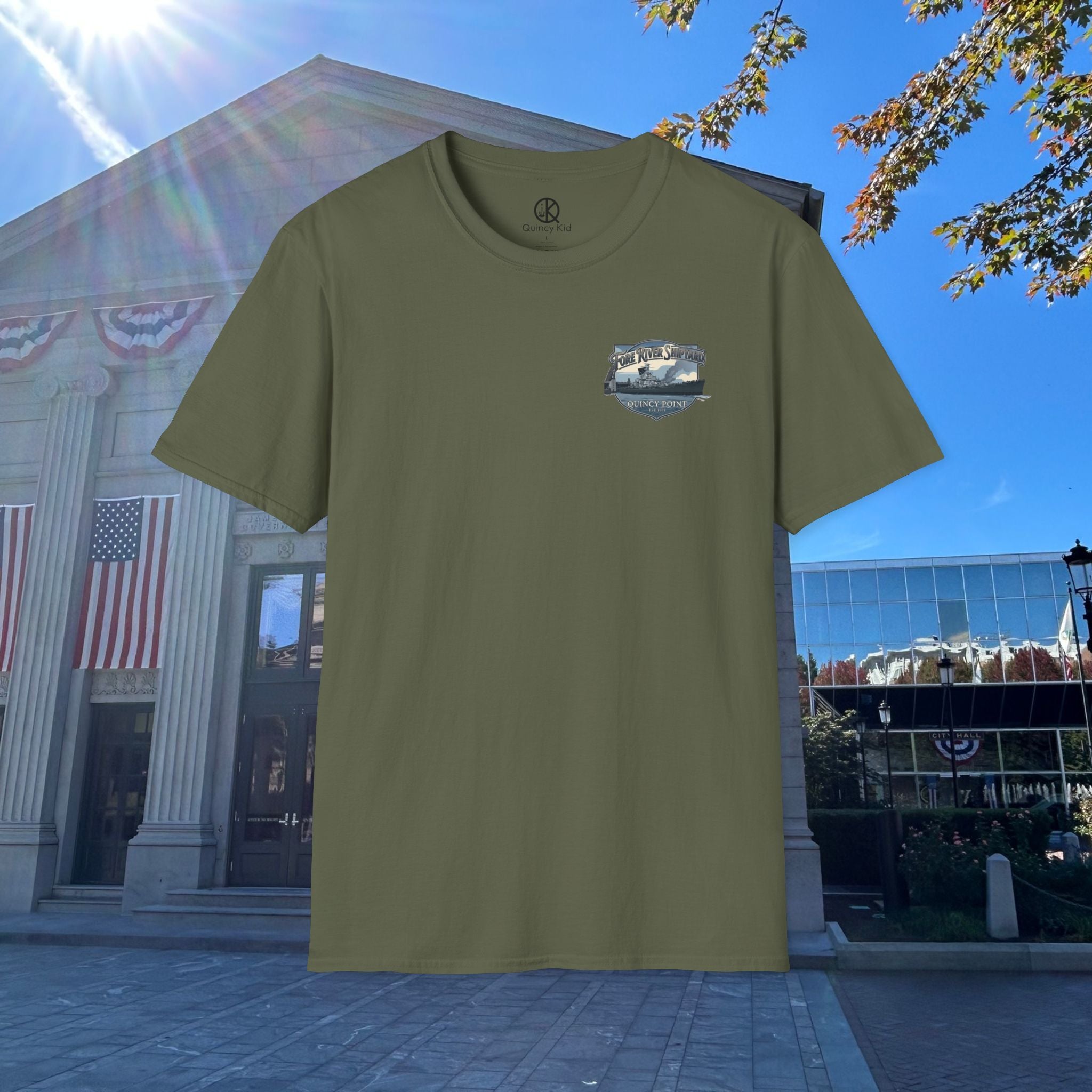 USS Massachusetts Fore River Shipyard T-Shirt