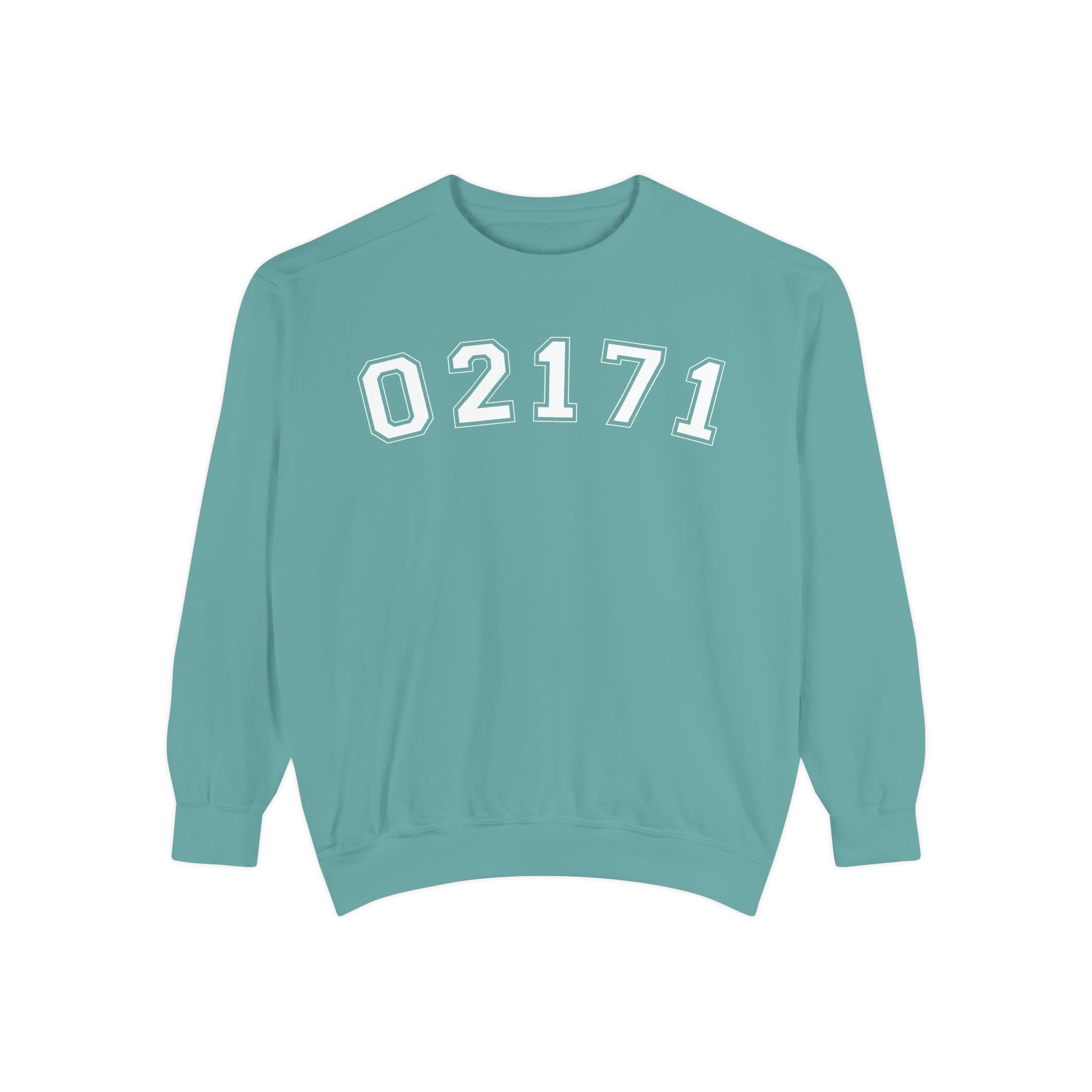 02171- Quincy Zip Code Sweatshirt White Text