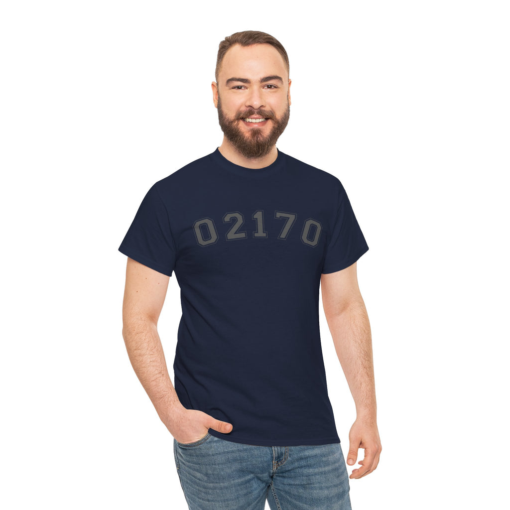 02170- Quincy Zip Code T-shirt Grey Text