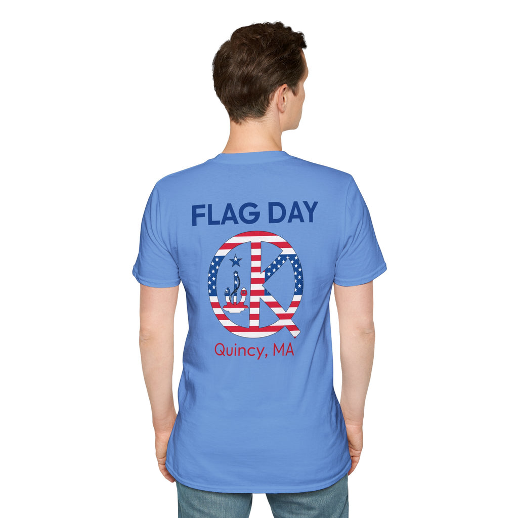 Quincy Kid Flag Logo- Flag Day T-Shirt