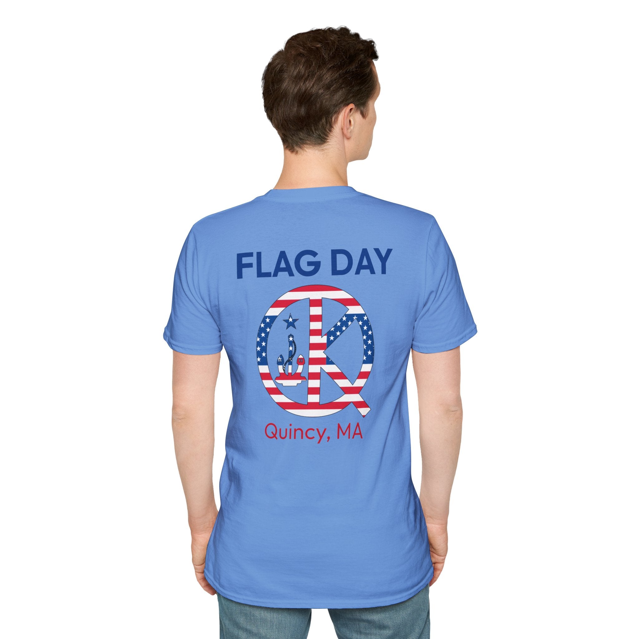 Quincy Kid Flag Logo- Flag Day T-Shirt