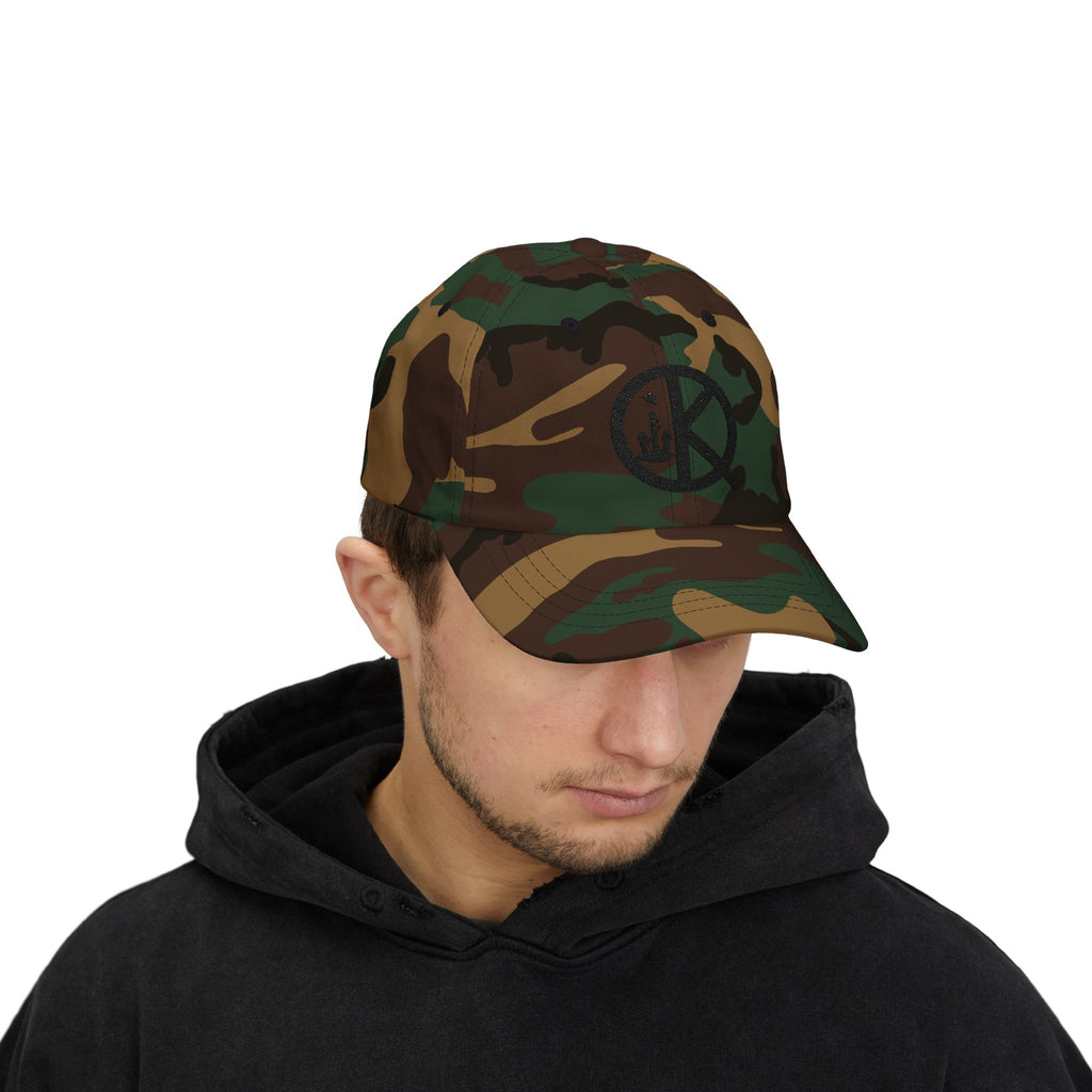 Quincy QK Classic Dad Cap Black Text