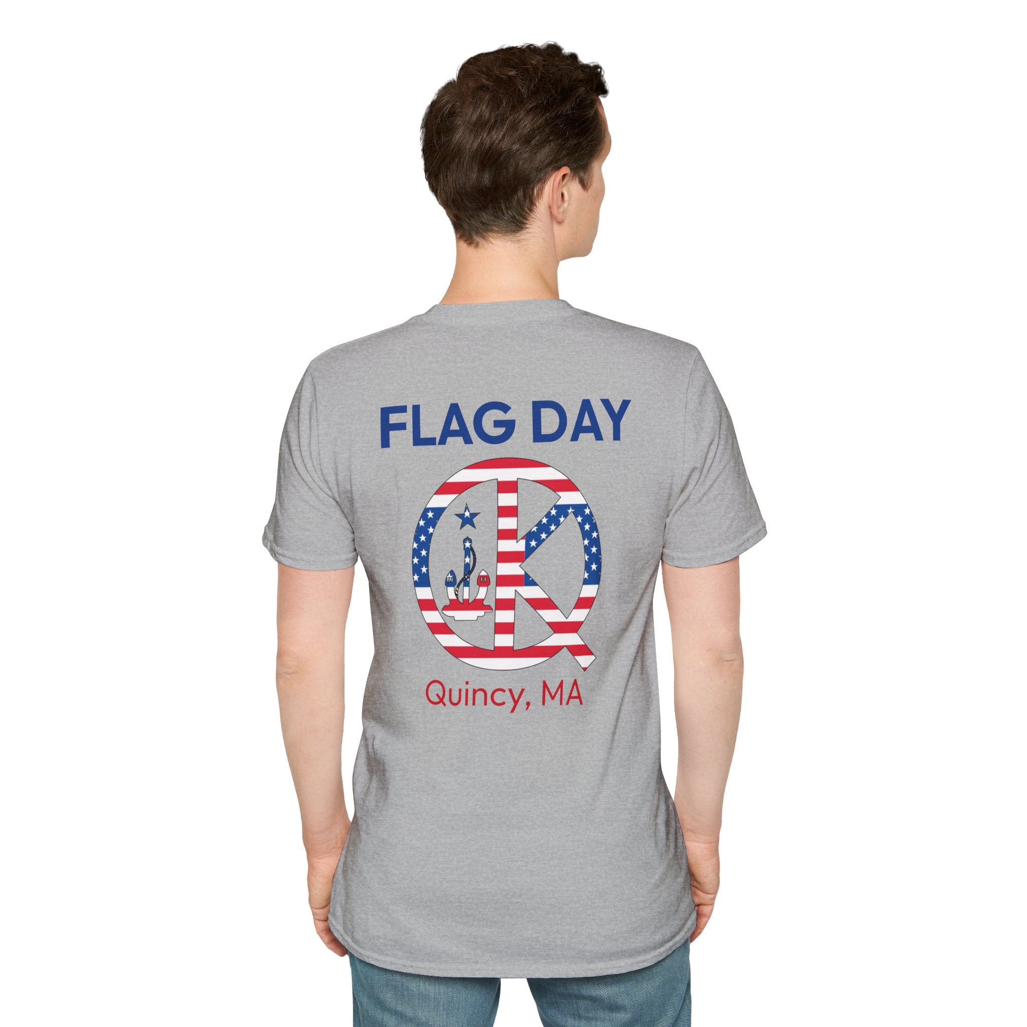 Quincy Kid Flag Logo- Flag Day T-Shirt