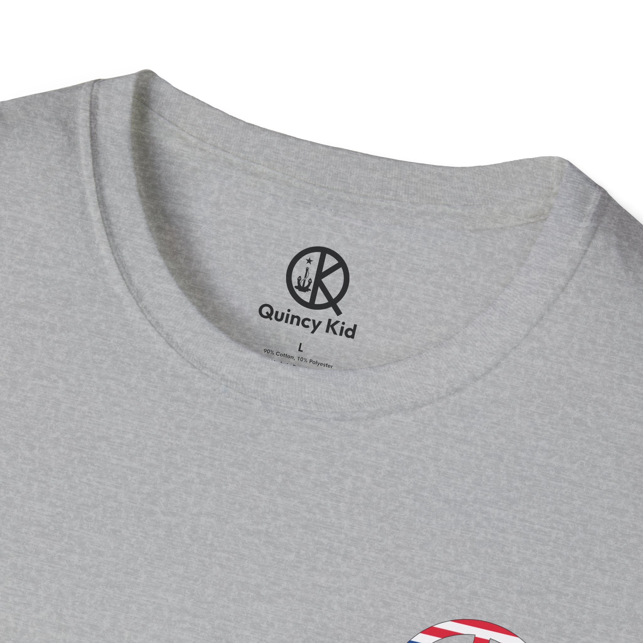 Quincy Kid Flag Logo- Flag Day T-Shirt