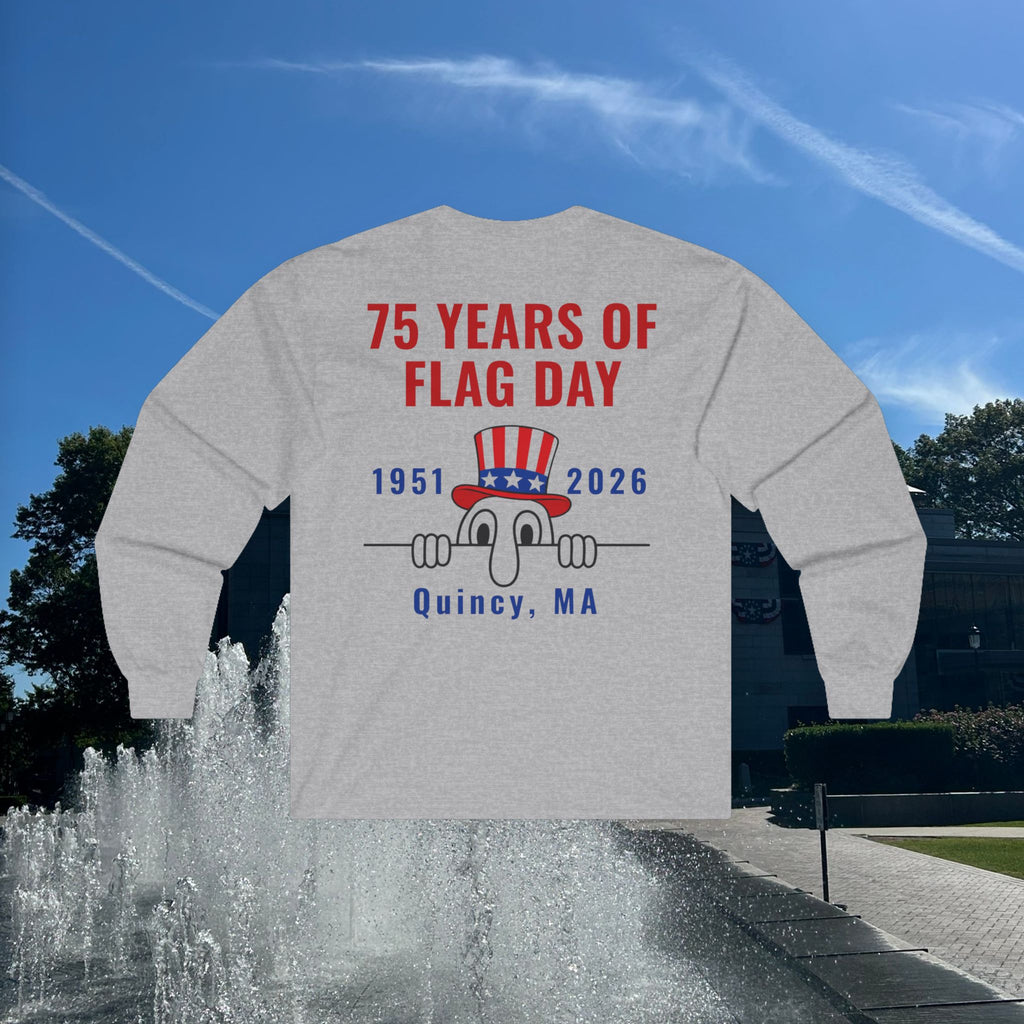 Kilroy Was Here Flag Day 75 Years of Flag Day Long Sleeve Tee