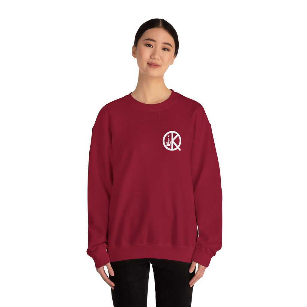 Quincy Kid Crewneck Sweatshirt With White Emblem