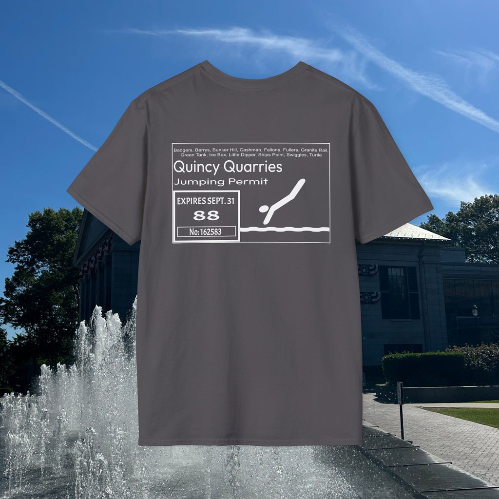 Quincy Quarries Permit T-shirt- Back