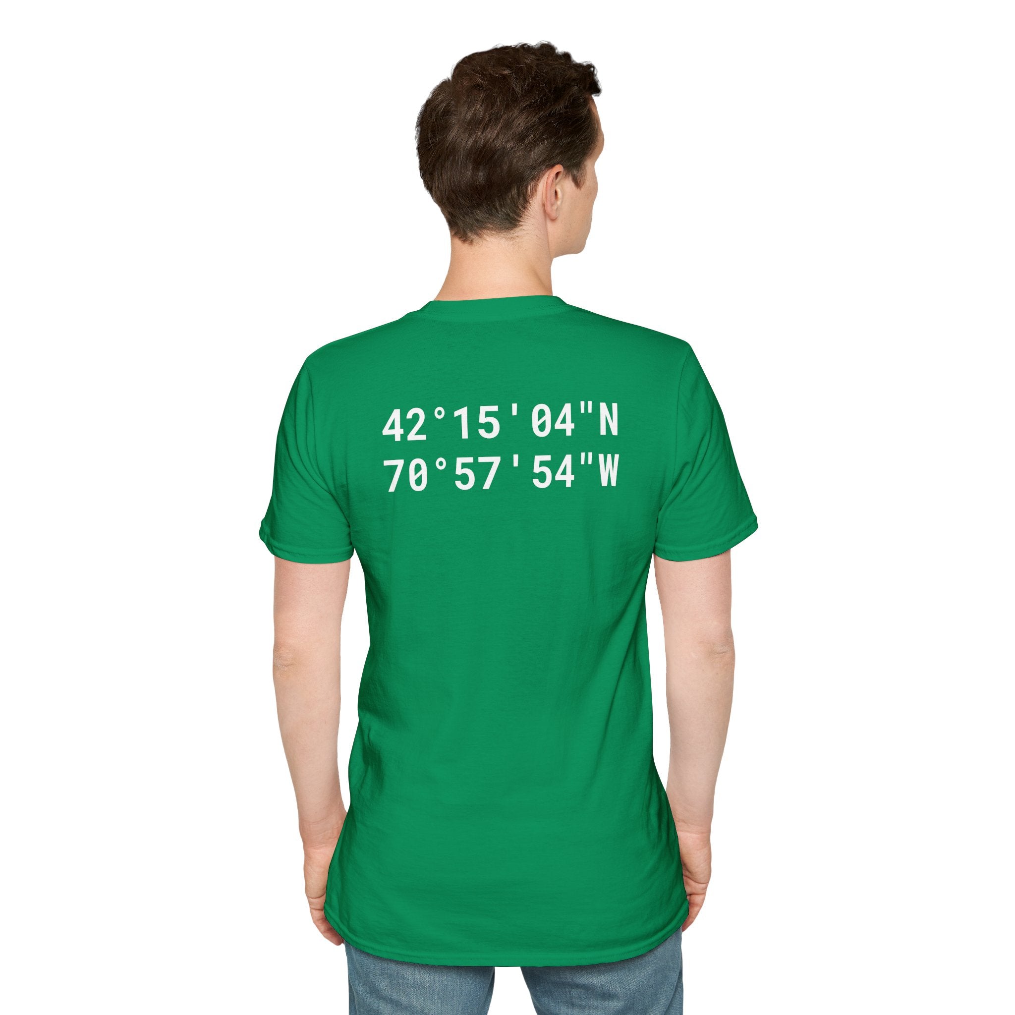 Germantown Latitude and Longitude White Text