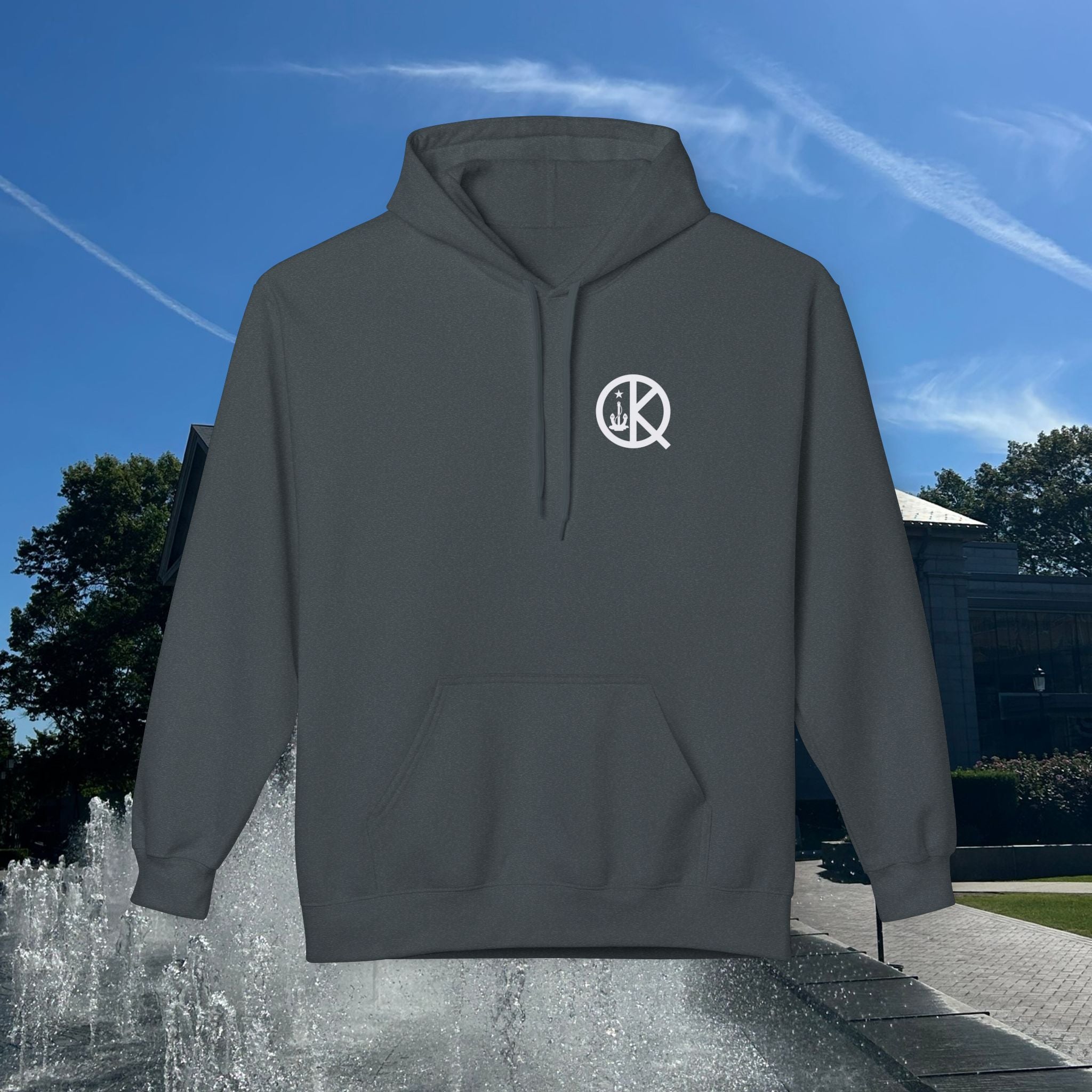 Sailor's Pond Hockey Softstyle Hoodie White Text