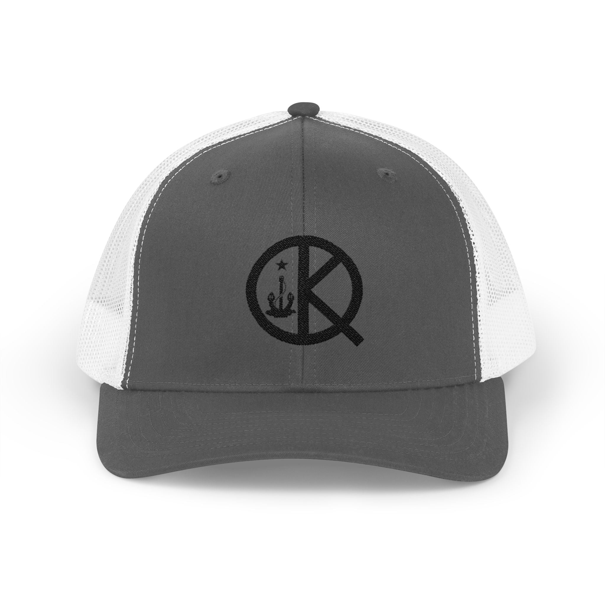 QK Logo Snapback Trucker Cap