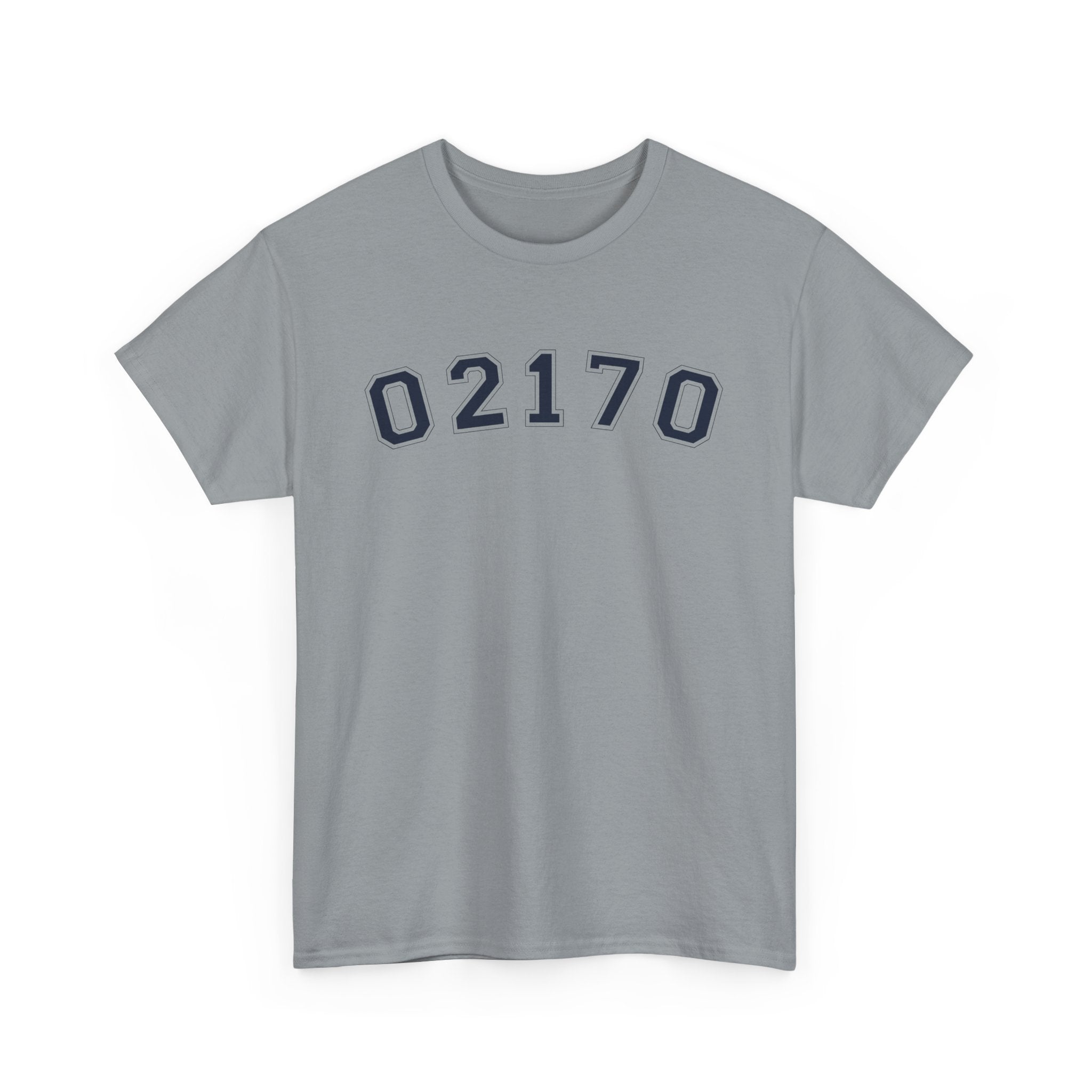 02170- Quincy Zip Code T-shirt Navy Text