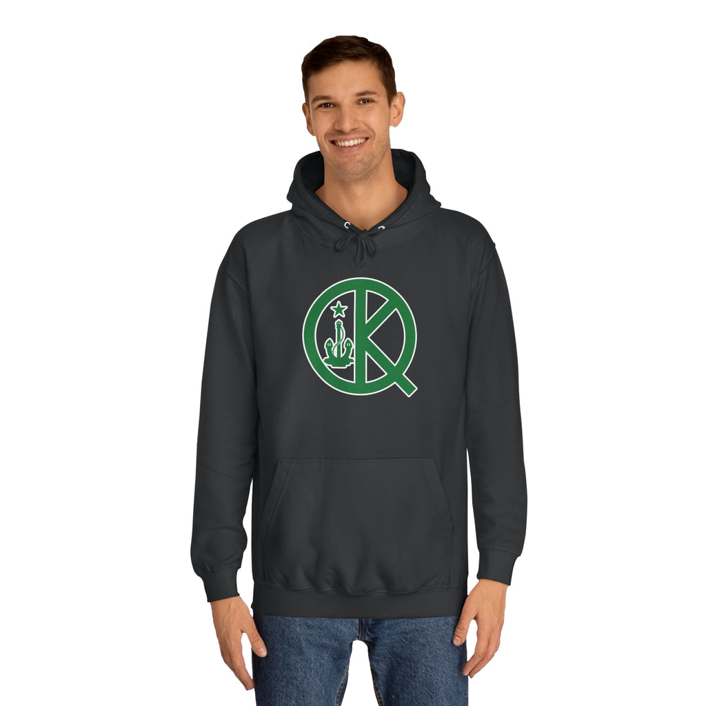 Quincy Kid- Front Celtic Green Logo Hoodie