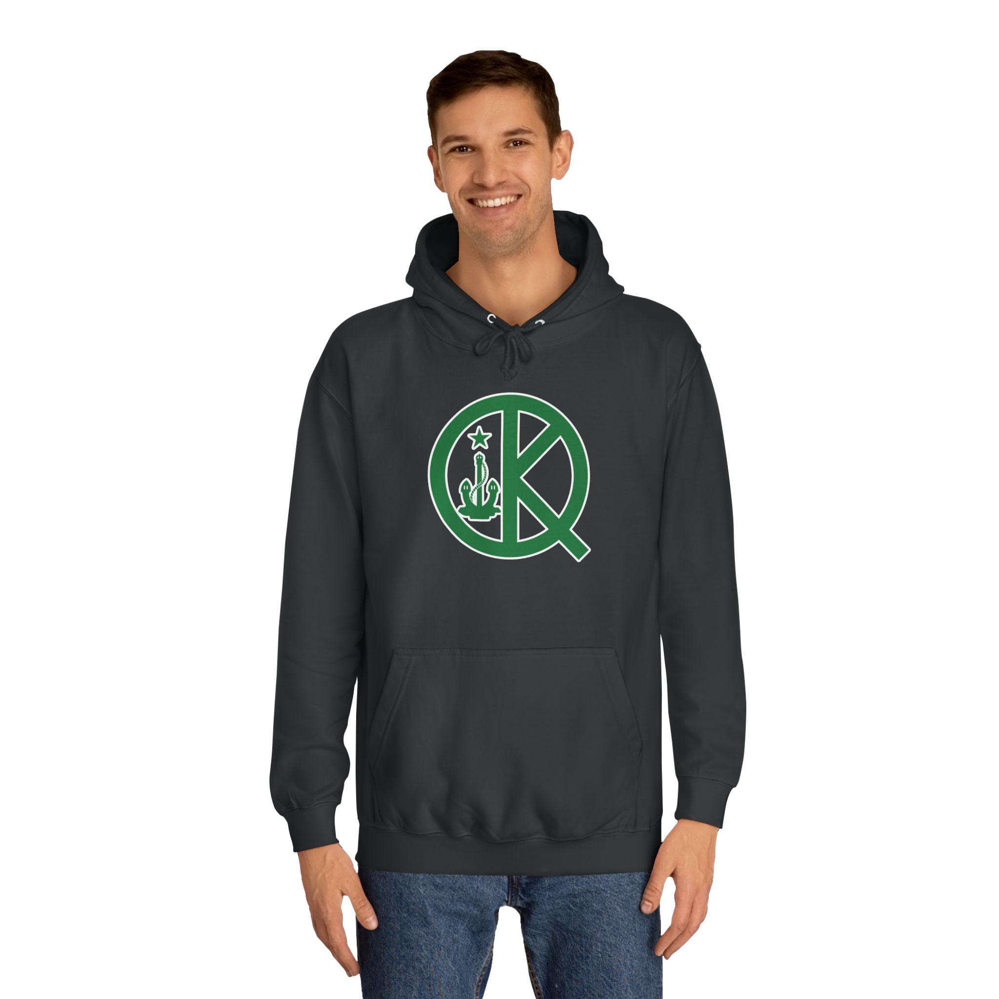 Quincy Kid- Front Celtic Green Logo Hoodie