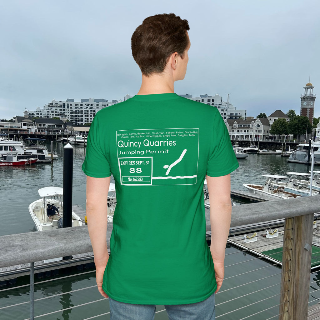 Quincy Quarries Permit T-shirt- Back