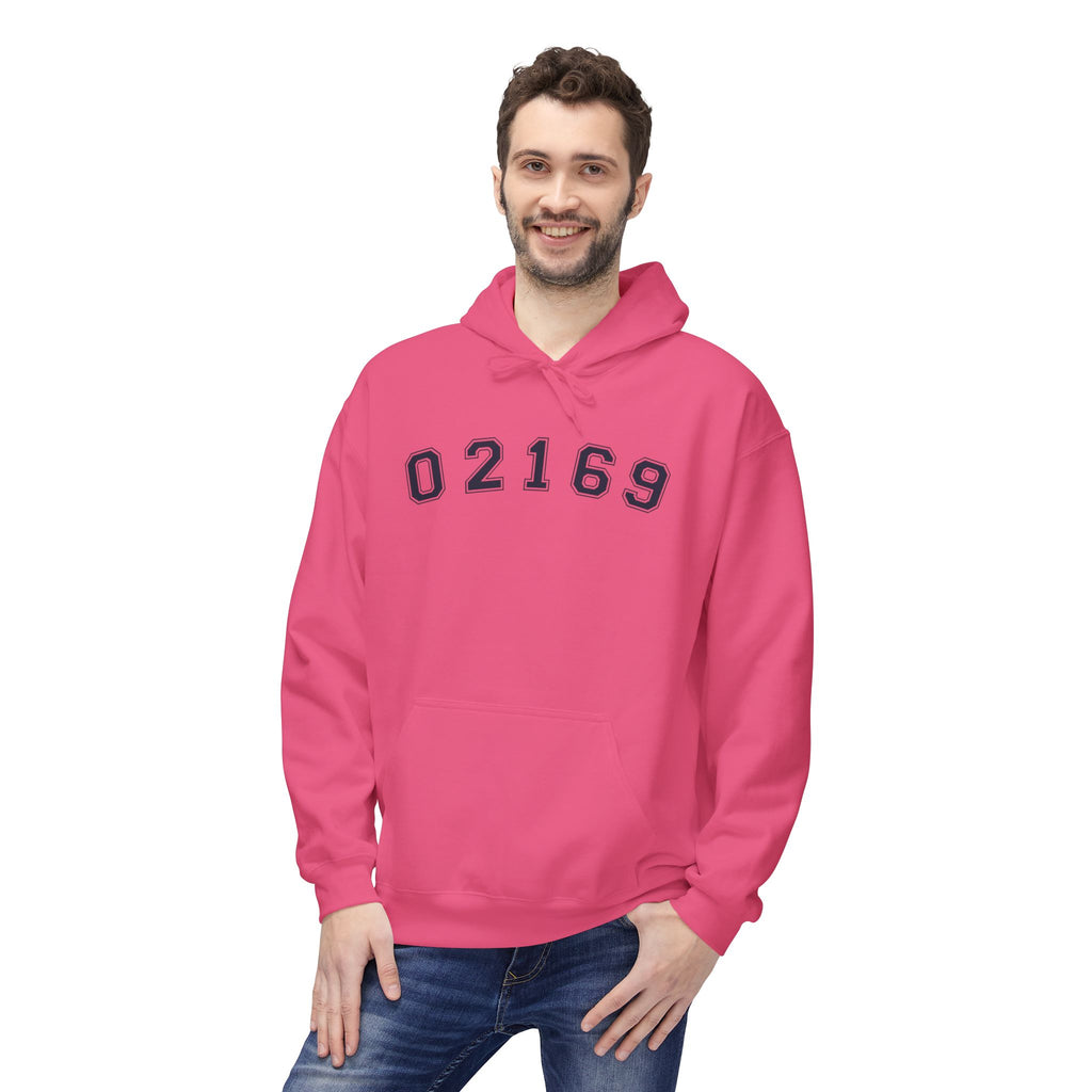 02169- Quincy Zip Code Sweatshirt Navy Text