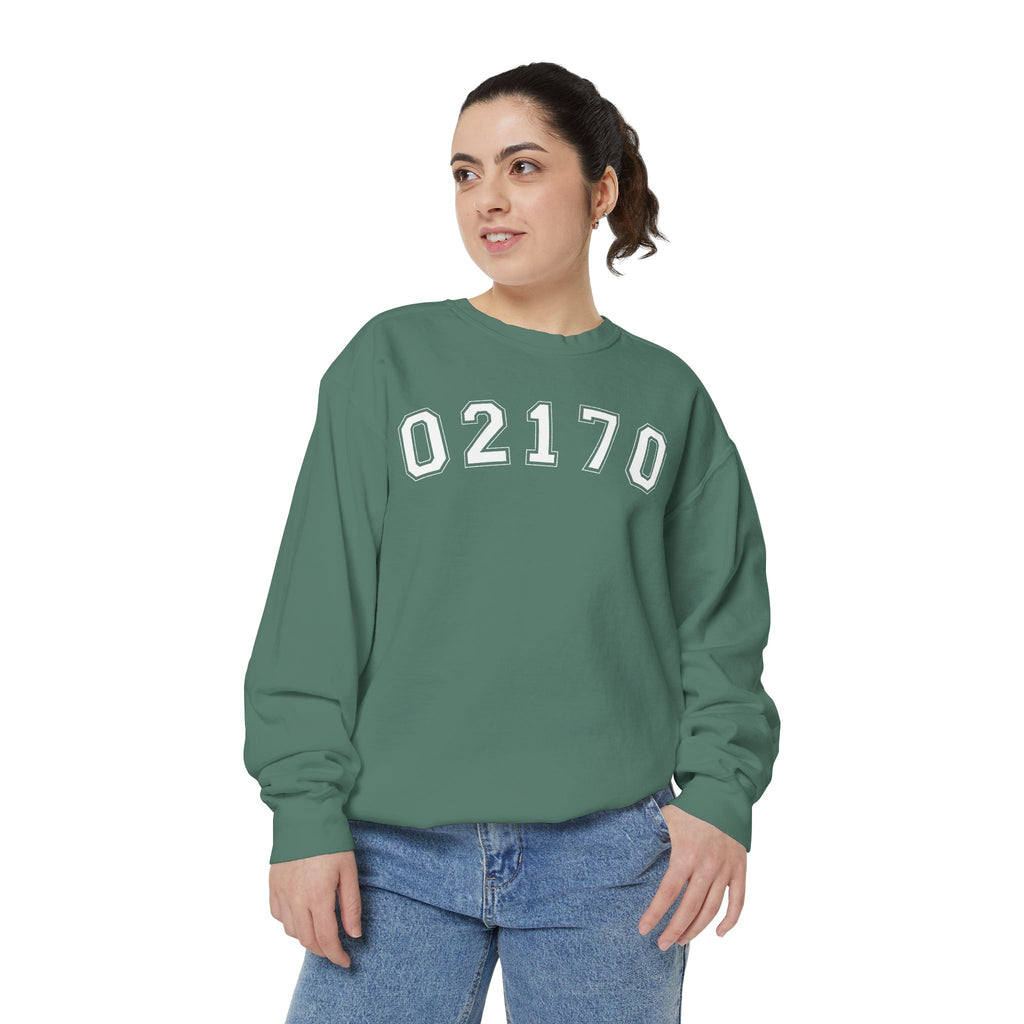 02170- Quincy Zip Code Sweatshirt White Text