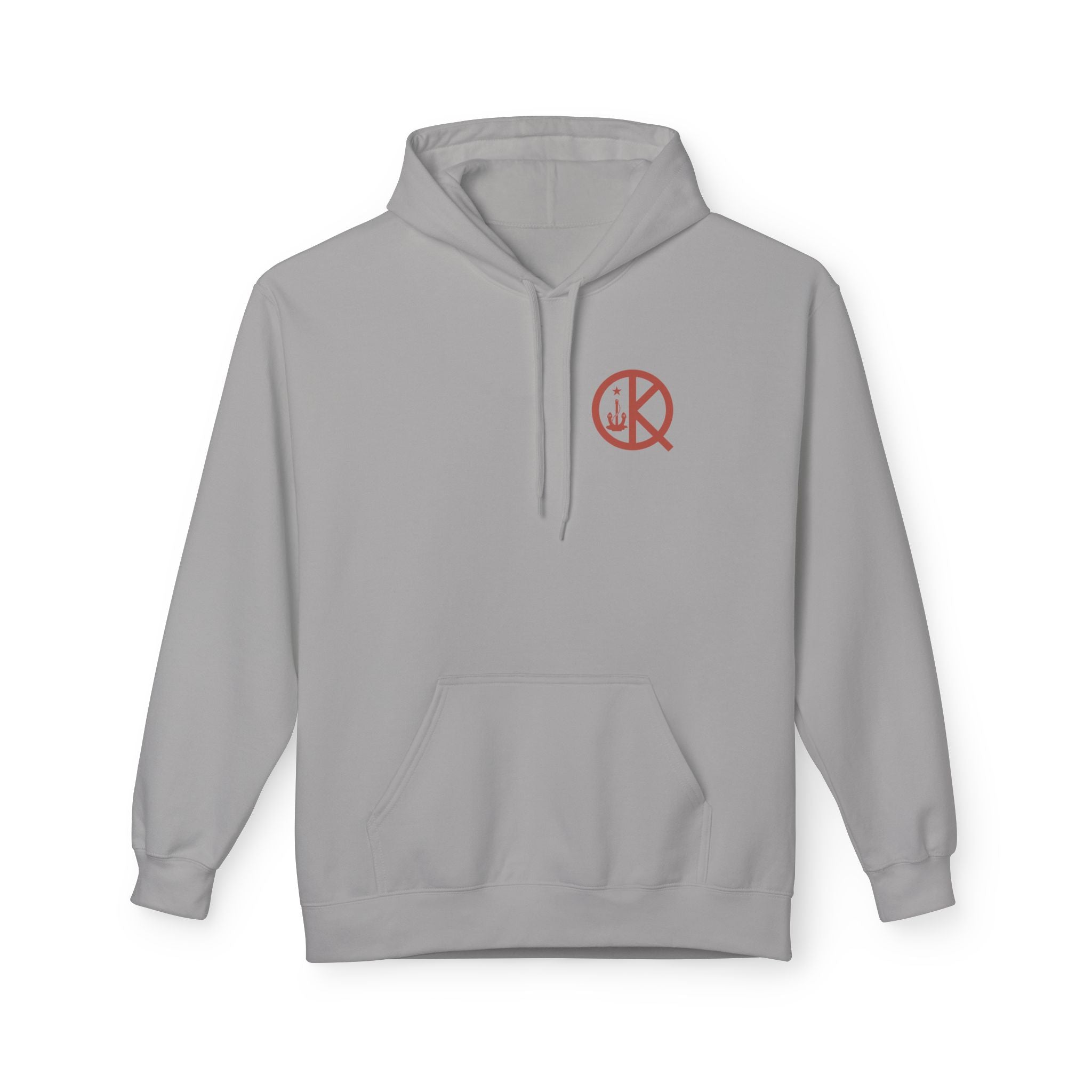 Quincy Distance Sign Softstyle Hoodie- Maroon Logo