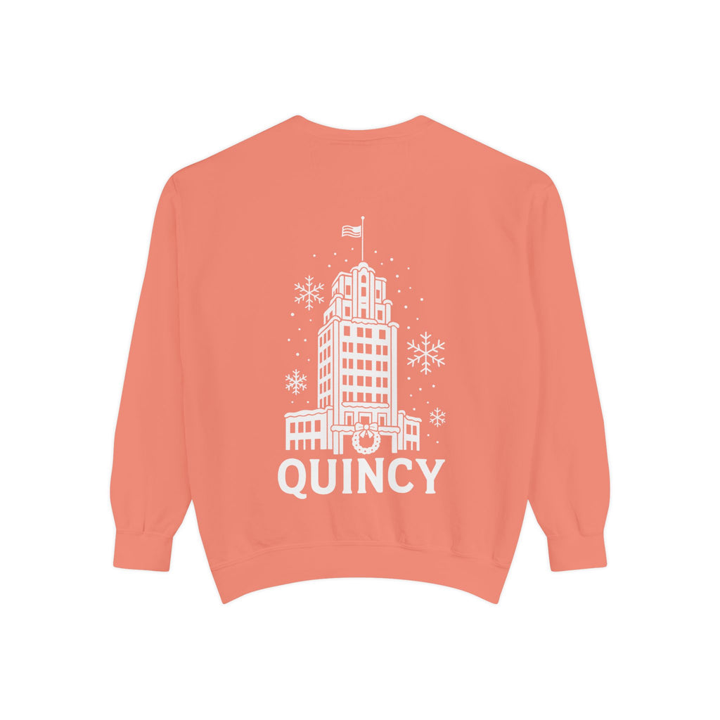 Quincy Center Holiday Sweatshirt- Back