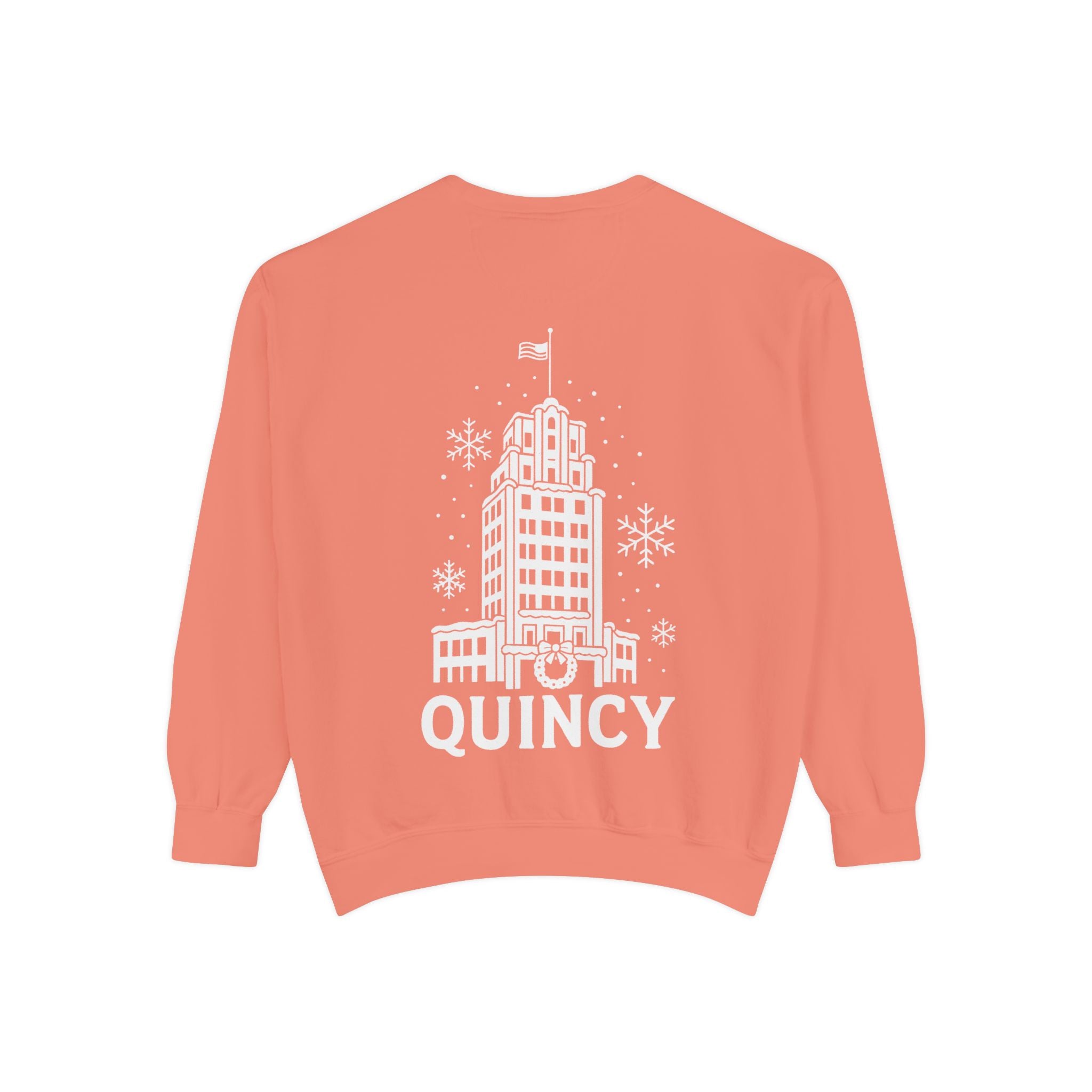 Quincy Center Holiday Sweatshirt- Back