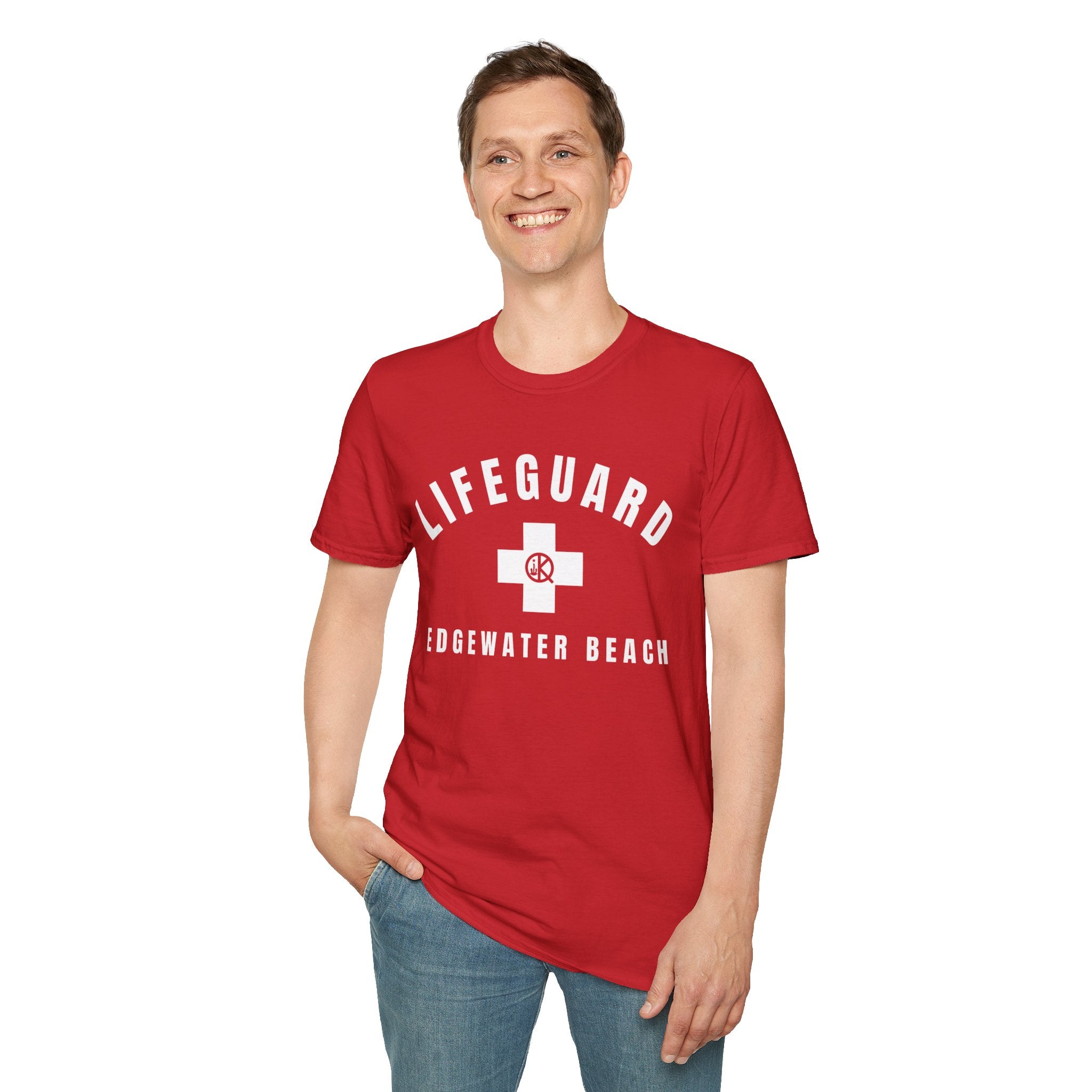 Edgewater Beach Lifeguard T-shirt