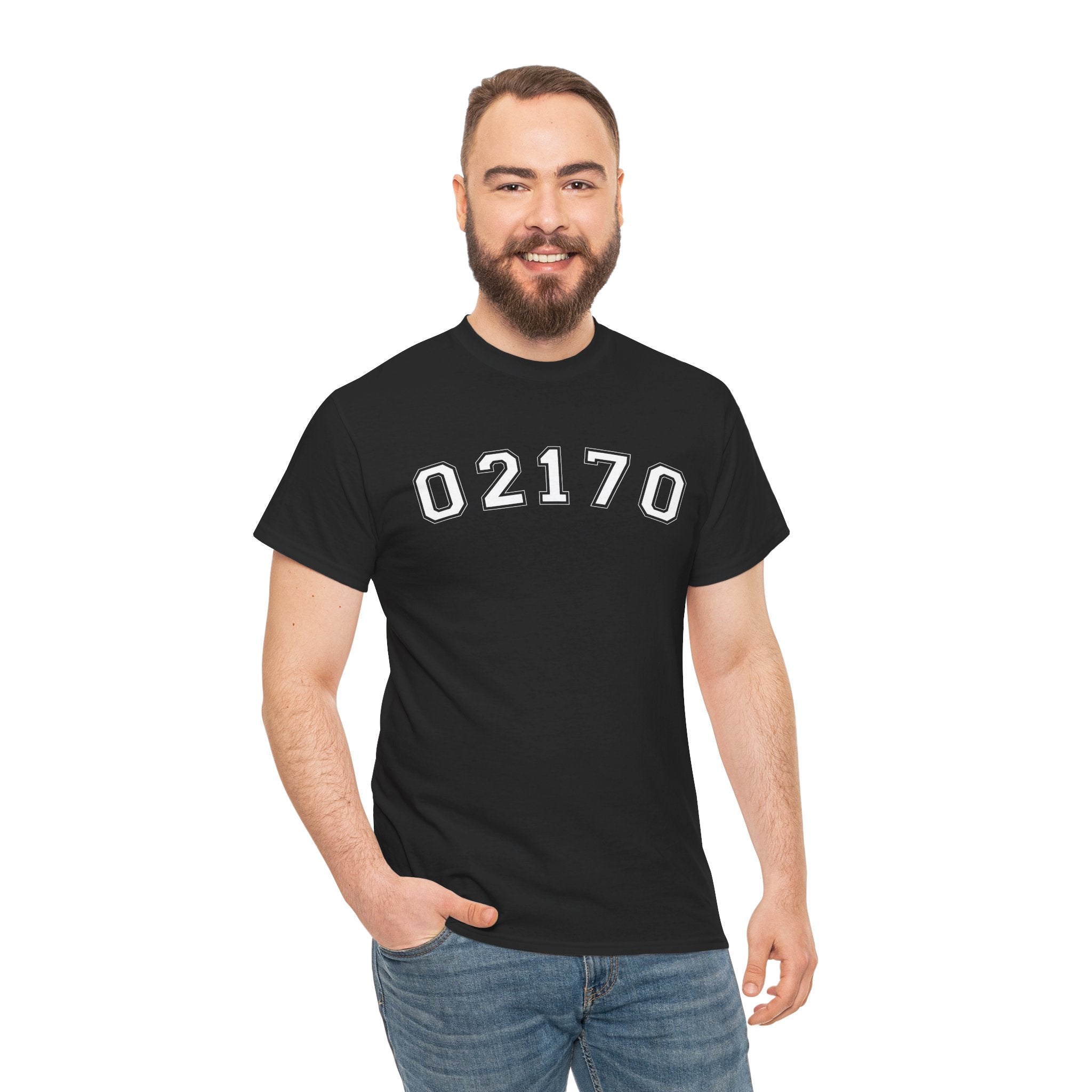 02170- Quincy Zip Code T-shirt White Text