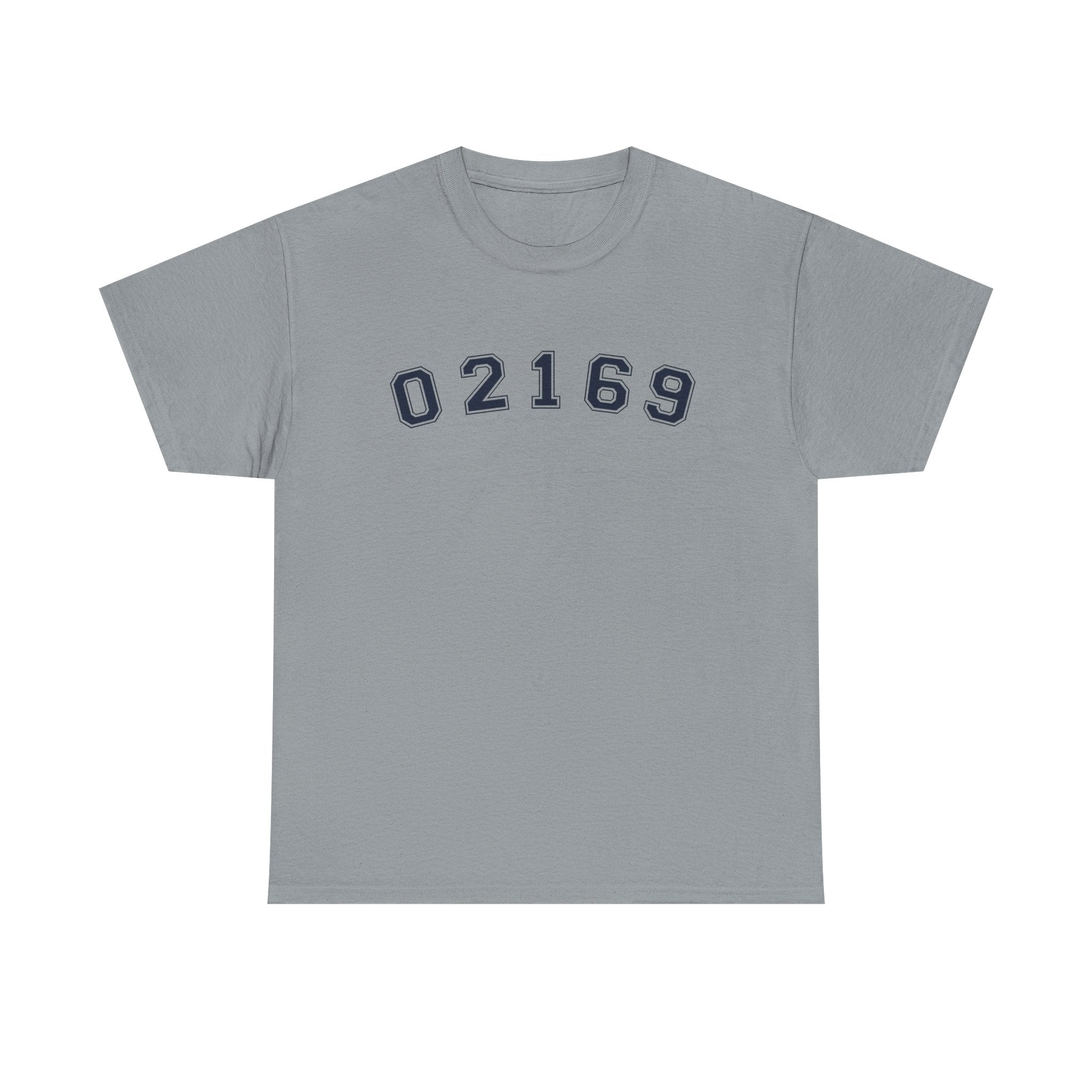 02169-Quincy Zip Code T-shirt Navy Text