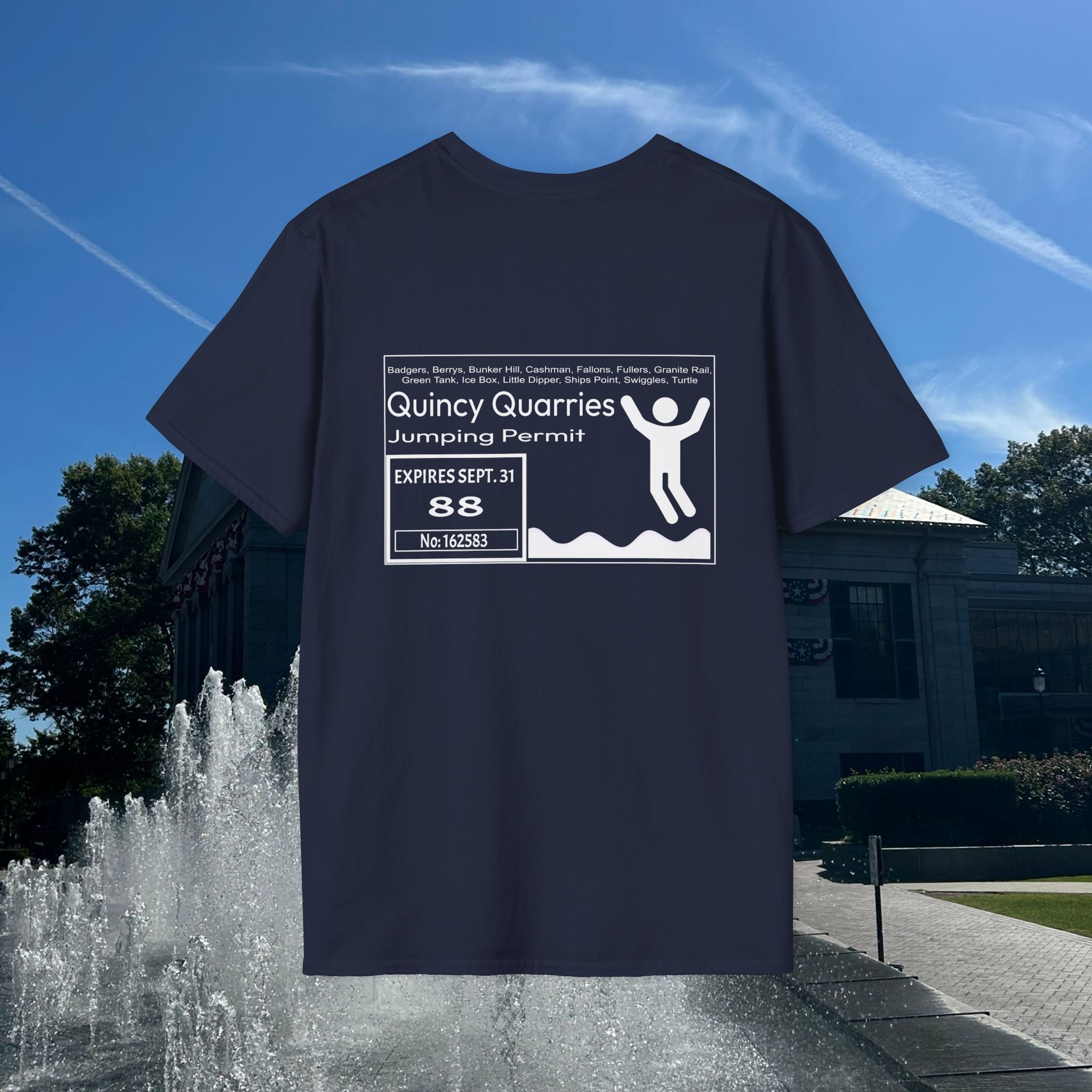 Quincy Quarries Permit T-shirt