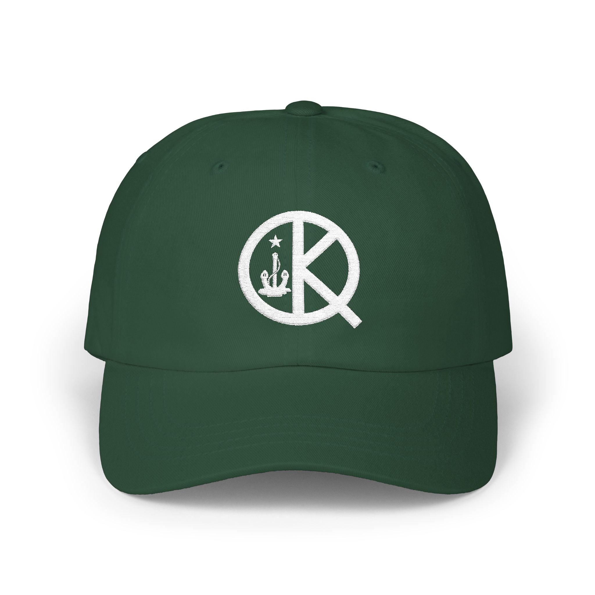 Quincy QK Classic Dad Cap White Logo