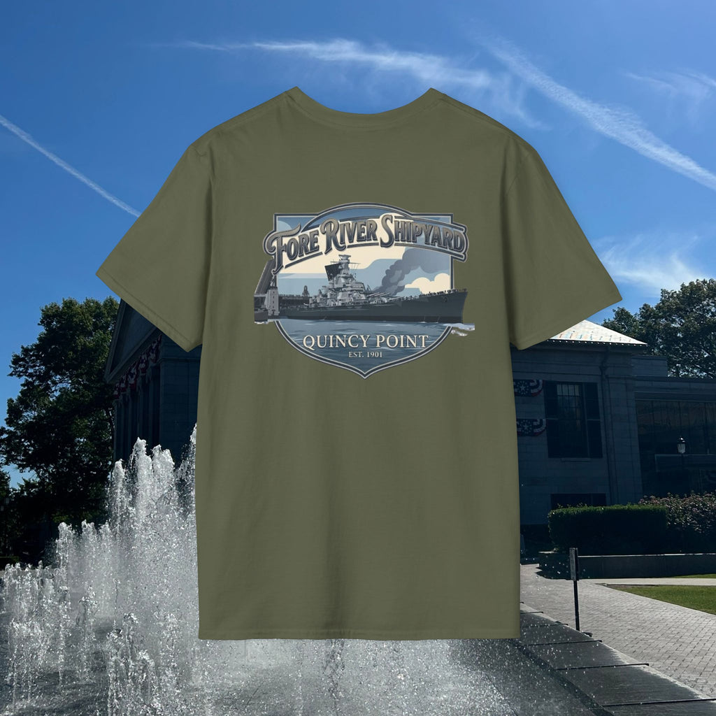 USS Massachusetts Fore River Shipyard T-Shirt