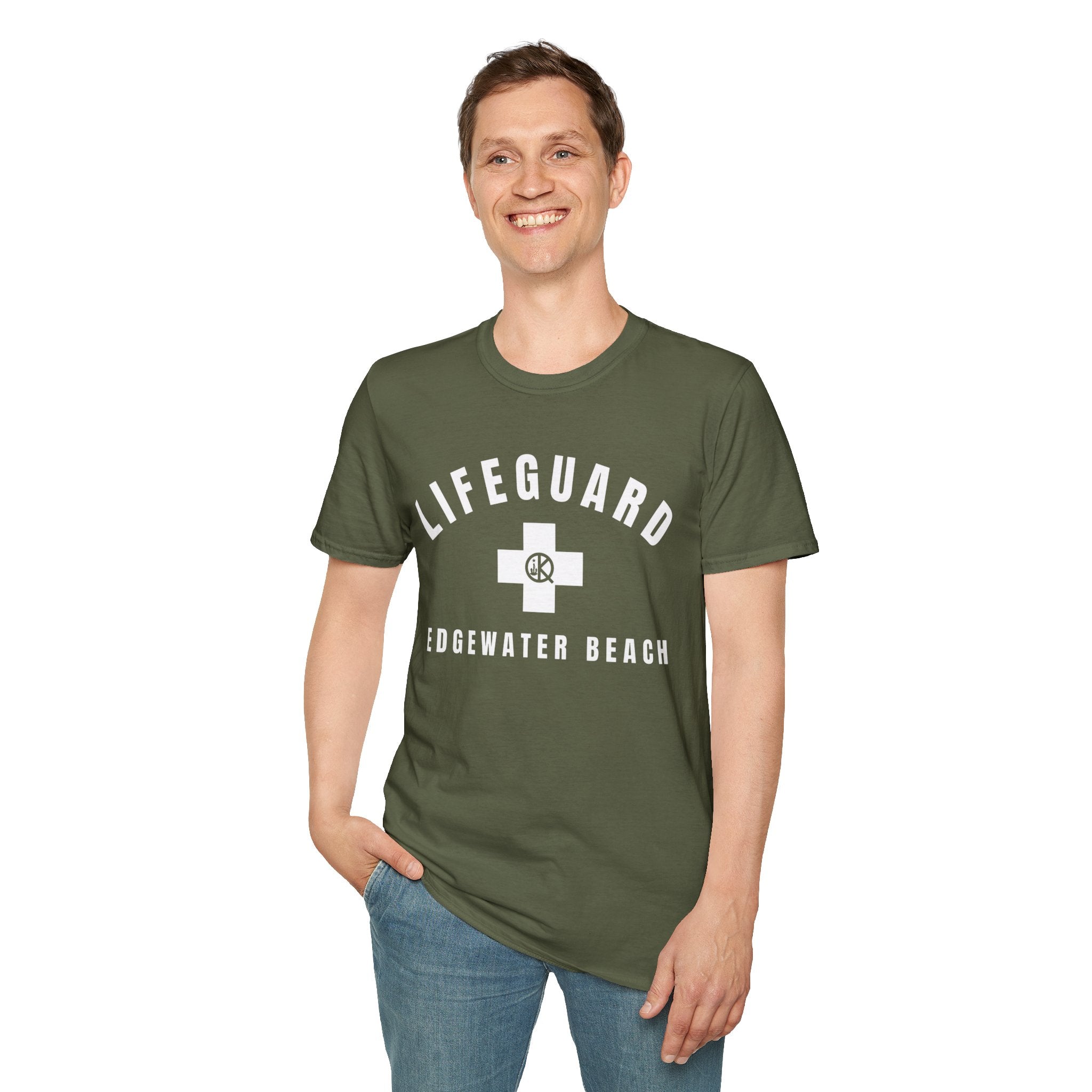 Edgewater Beach Lifeguard T-shirt