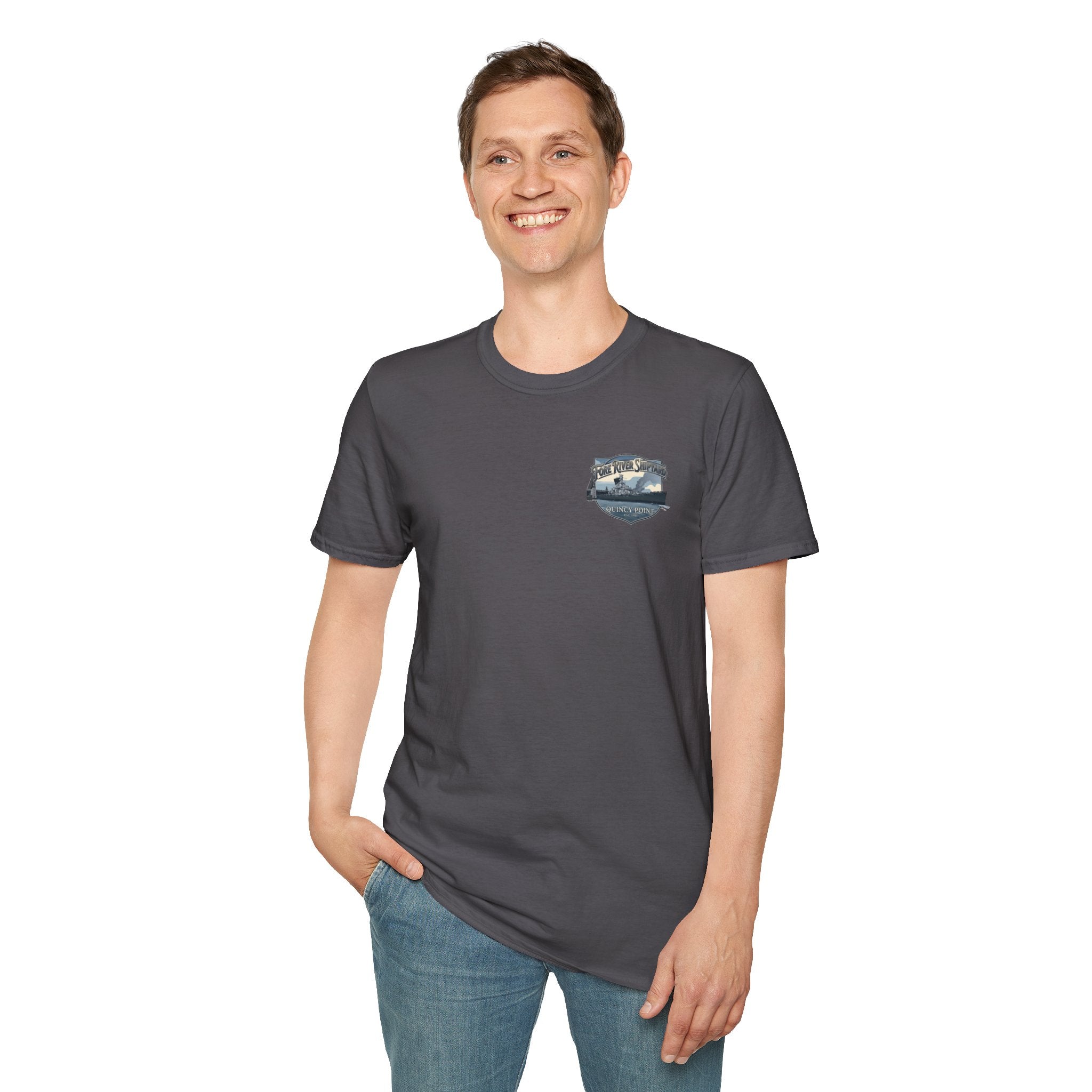 USS Massachusetts Fore River Shipyard T-Shirt