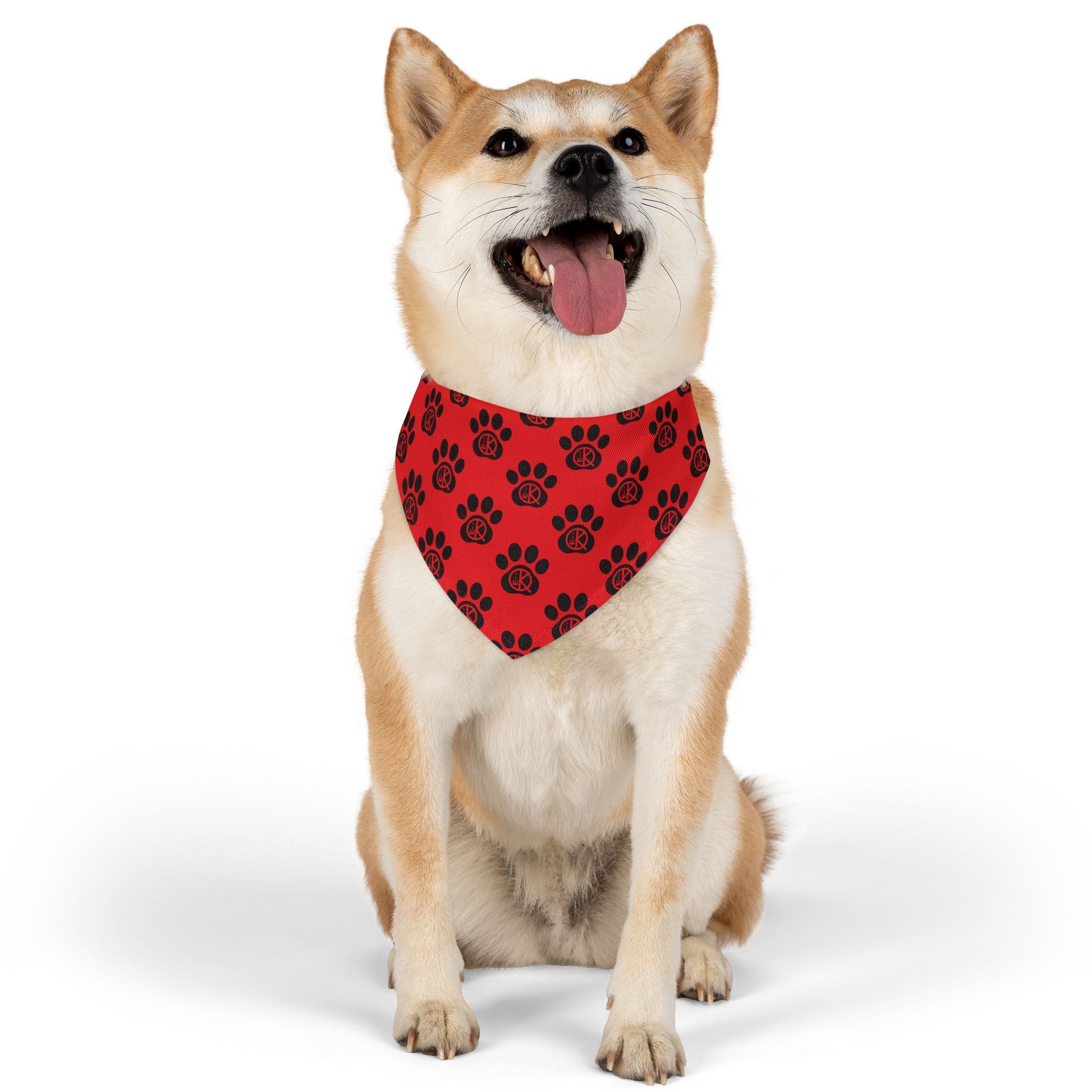 QK Pet Bandana Collar- Red