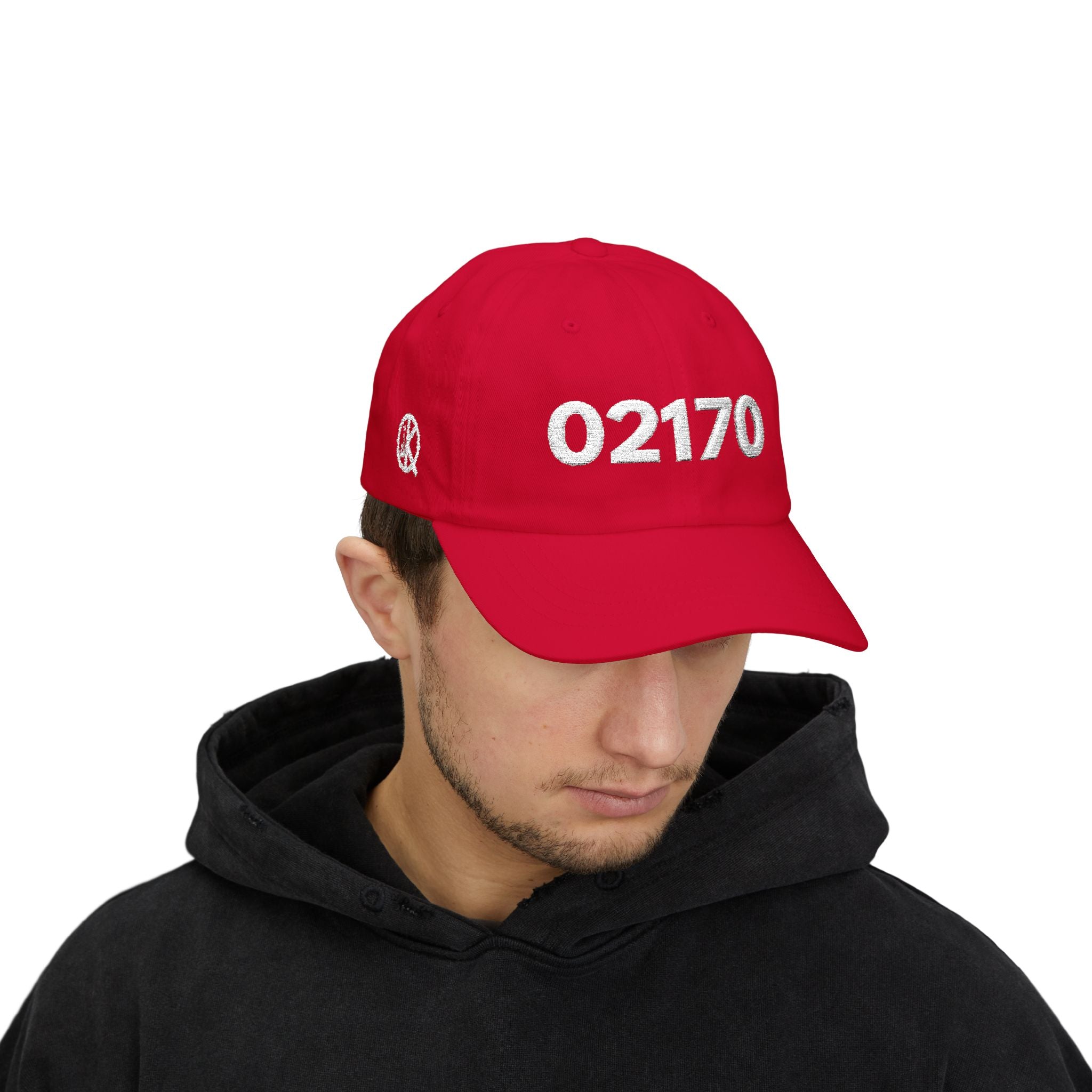 02170 Classic Dad Cap — White Logo Baseball Hat