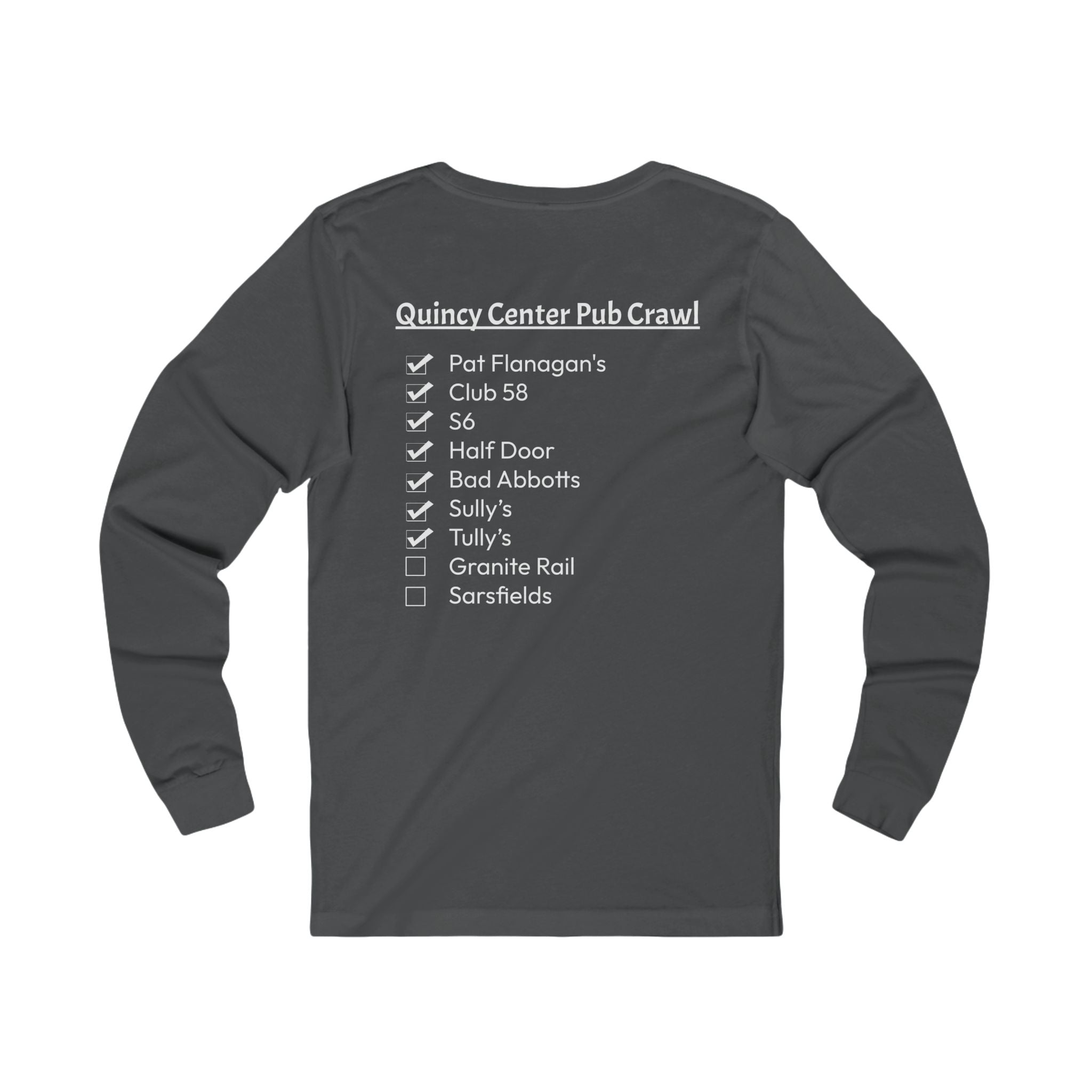 Quincy Center Pub Crawl Long Sleeve