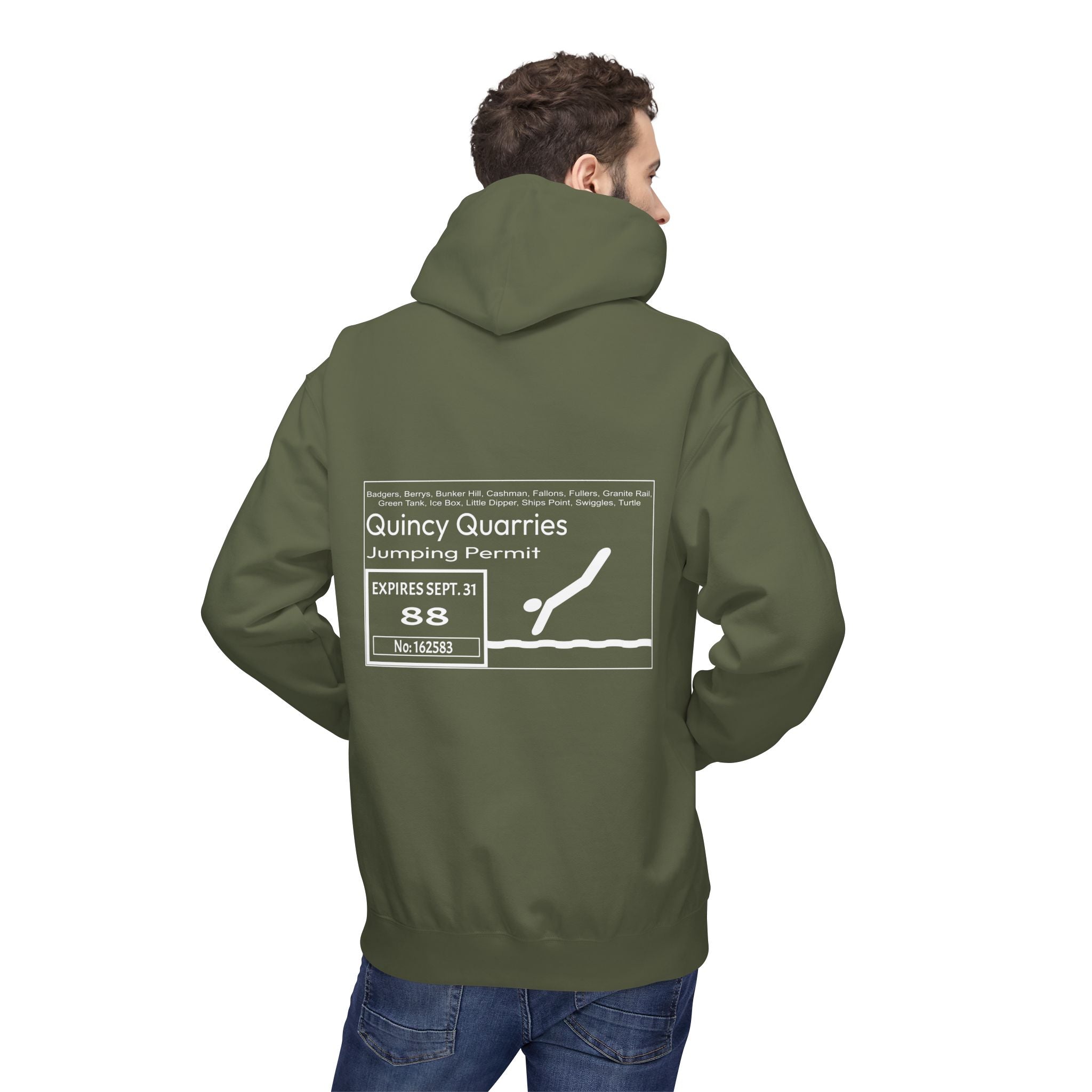 Quincy Quarries Permit Softstyle Hoodie